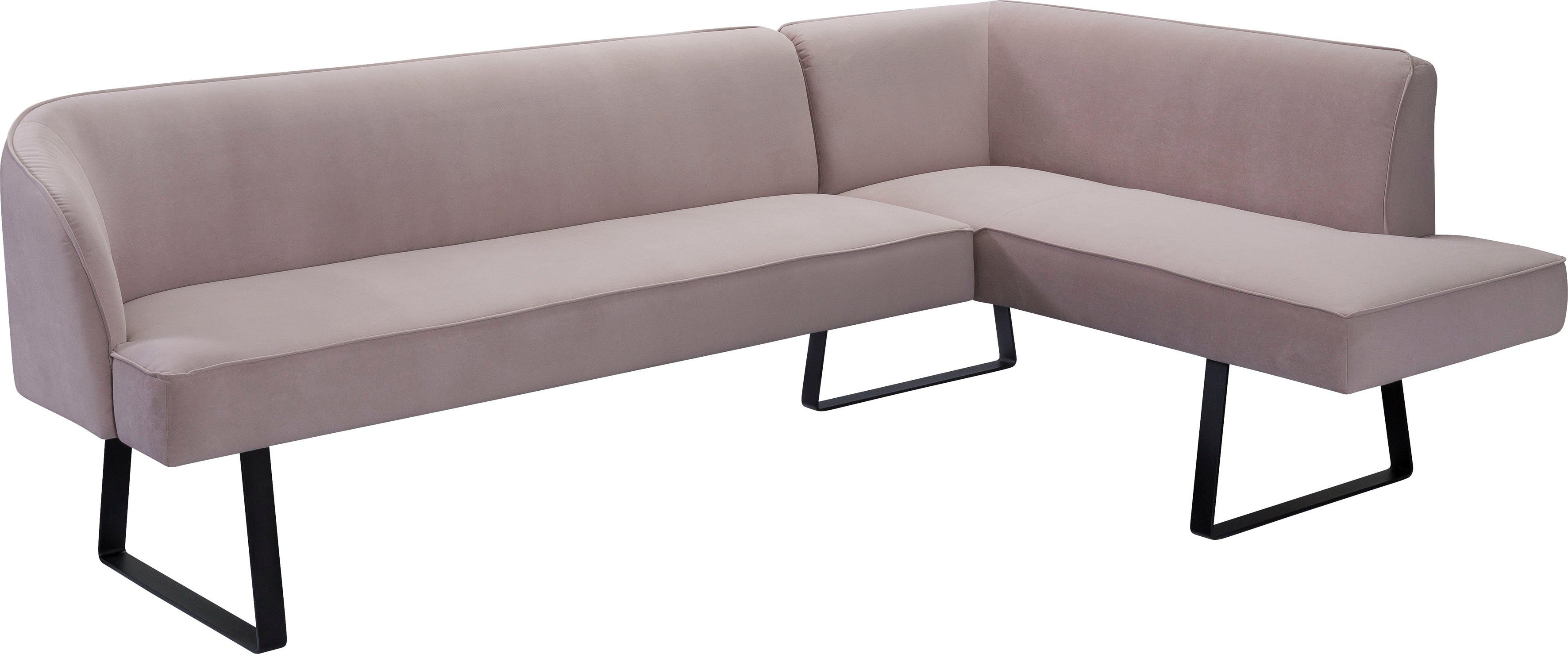 Americano, mit verschiedenen Metallfüßen, - und Eckbank fashion exxpo Keder Bezug Qualitäten in sofa
