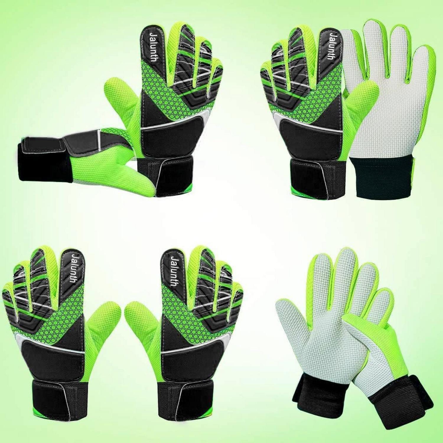 LuxusKollektion Torwarthandschuhe Torwarthandschuhe Kinder Jungen Mädchen Fussball Latex Schwarz-Grün 5