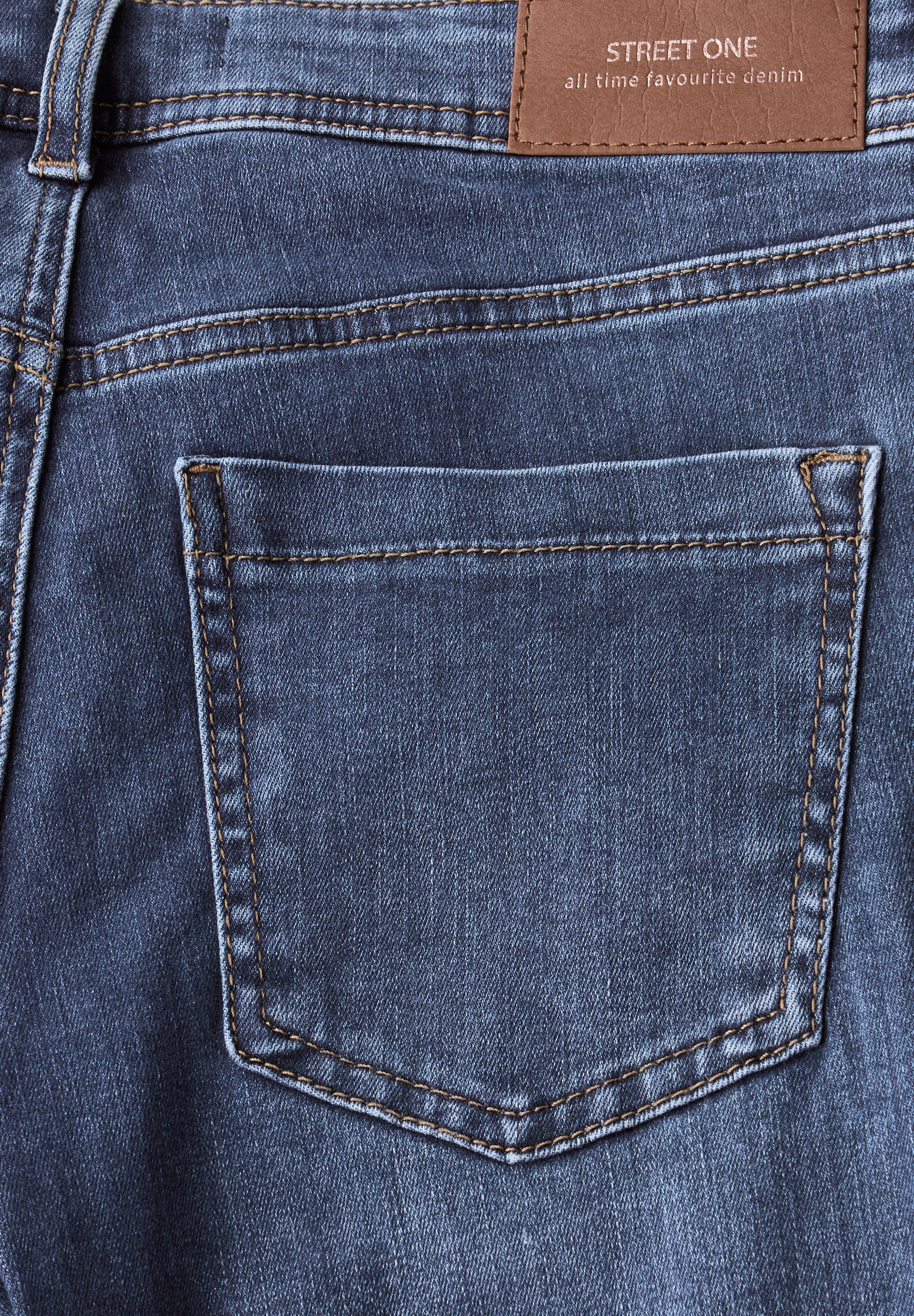 STREET ONE Straight-Jeans Middle Waist