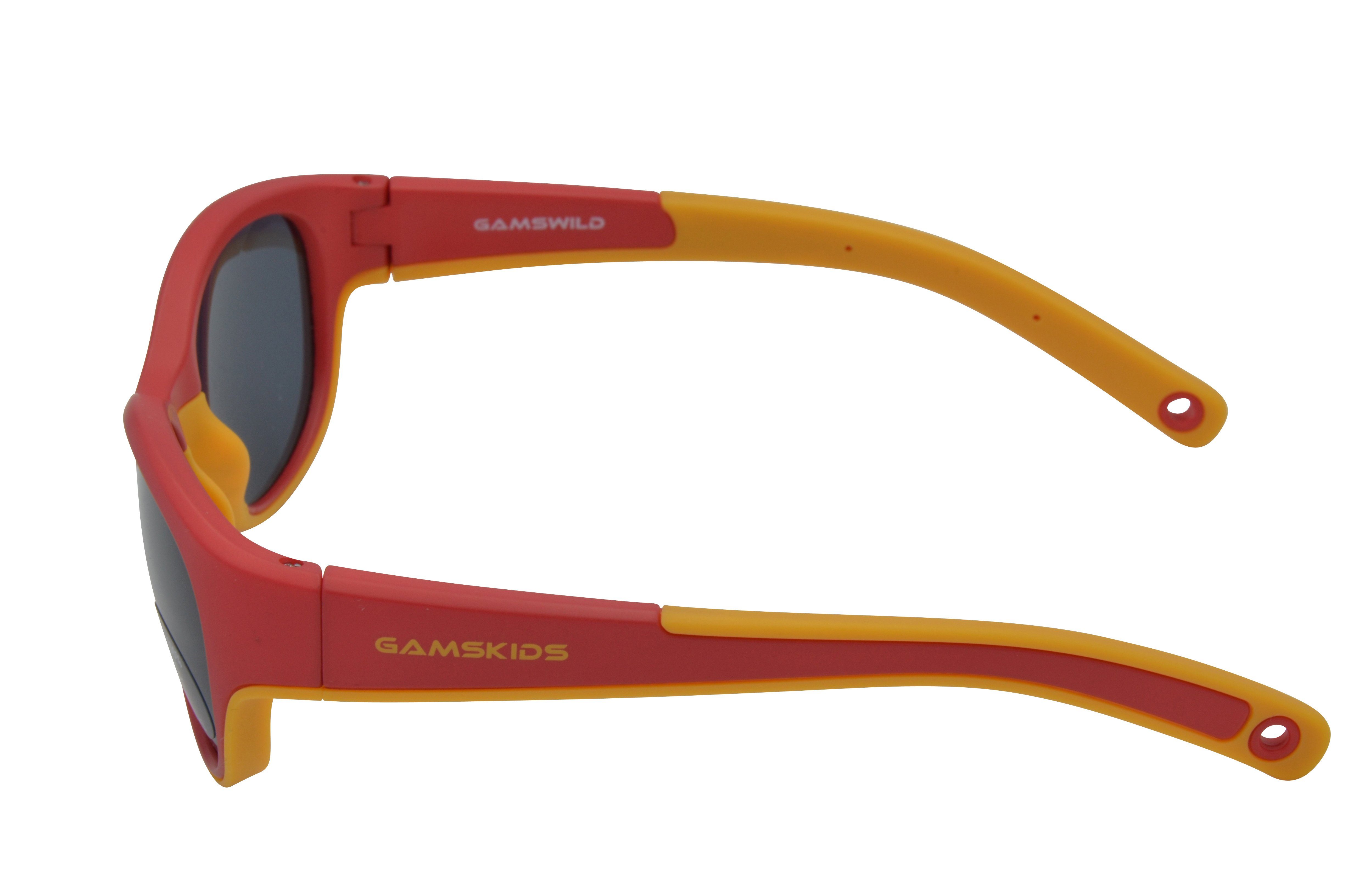 Gamswild Sonnenbrille Mädchen Brillenband GAMSKIDS Kleinkindbrille incl. Unisex, Jahre kids 2-5 Jungen rot-orange mintgrün, WK7421 pink, Kinderbrille