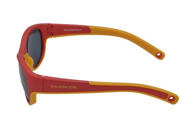Gamswild Sonnenbrille UV400 GAMSKIDS Kinderbrille 2-5 Jahre Kleinkindbrill mit Brillenband Mädchen Jungen kids Unisex Modell WK7421 in mintgrün, pink, rot-orange