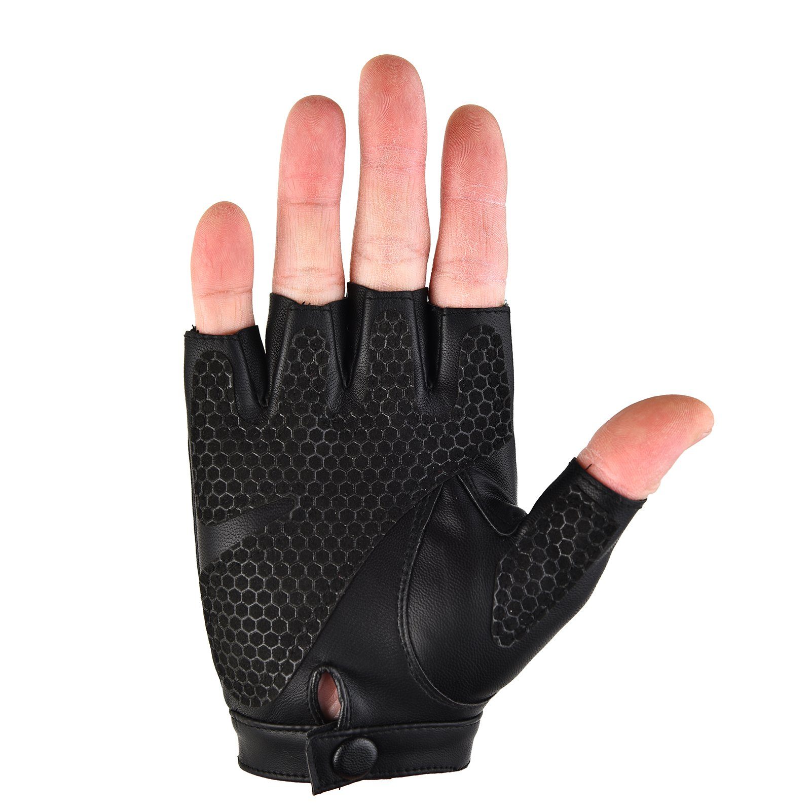 Trainingshandschuhe Herren Krafttraining,Bodybuilding,Radsport Sporthandschuhe,Trainingshandschuhe,Fitness BTTO Damen Fingerlose Lederhandschuhe,Für Handschuhe