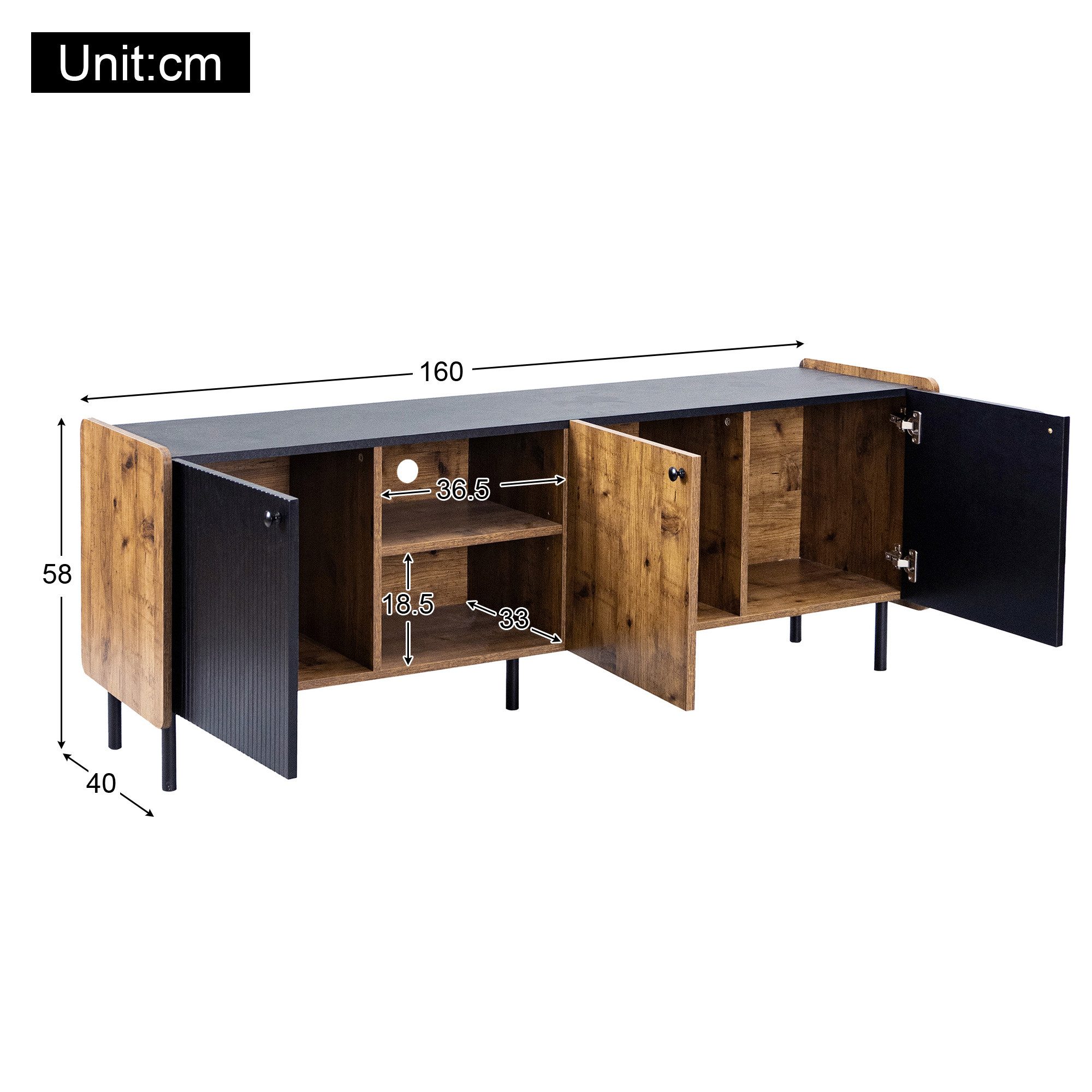 Ulife TV-Schrank Lowboard TV-Board TV-Ständer mit günstig online kaufen
