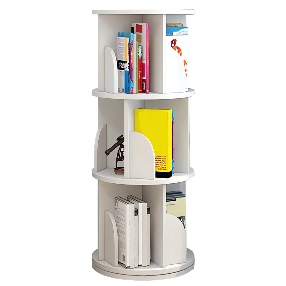 JEOBEST Bücherregal Drehbare Bücherregal mit 3 günstig online kaufen