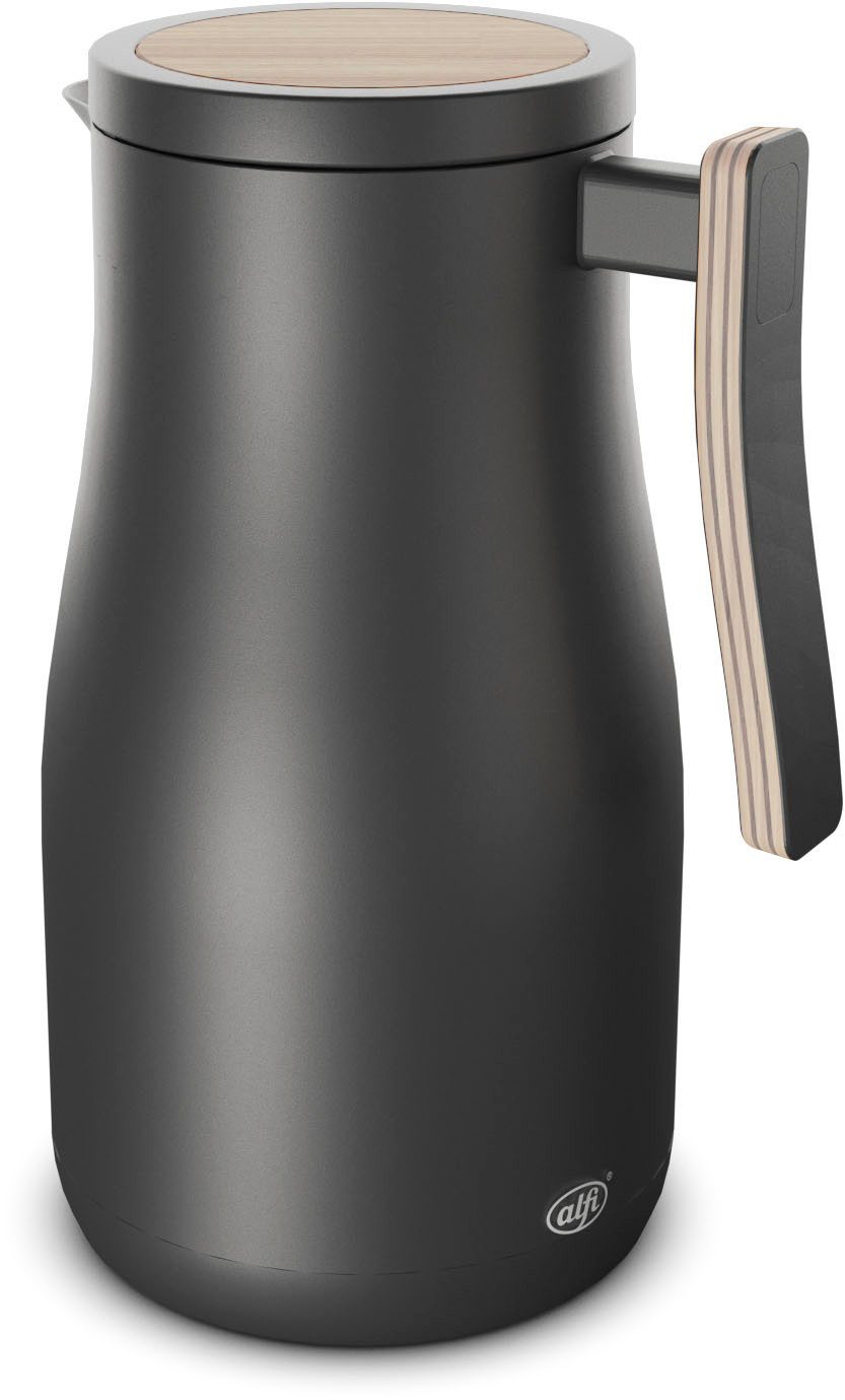 Alfi Isolierkanne STUDIO ALLURE, aus doppelwandigem Edelstahl, 1 l, (1-St), 12h heiß & 24h kalt, ergonomischer Griff, große Öffnung
