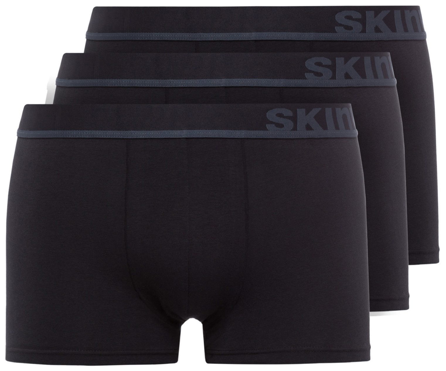Skiny Retro Pants 3er Pack Herren Boxershorts (3-St) Schriftzug am Bund