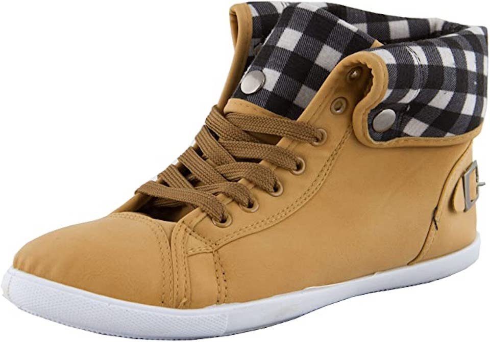 AvaMia Street Damen Sneaker Schnürschuhe Schuhe Turnschuhe Damenturnschuhe Halbschuhe mit Schnalle Sneaker Taupe