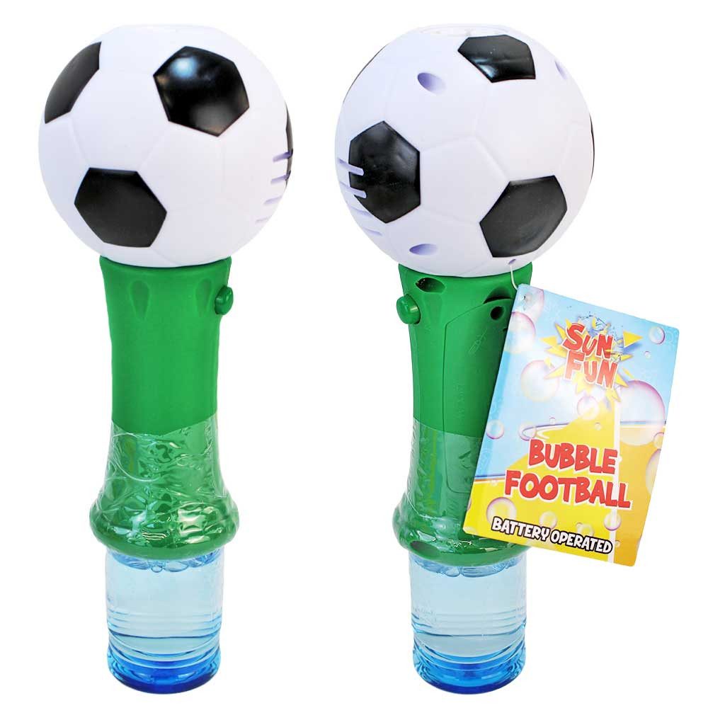 Van Manen Seifenblasenspielzeug Seifenblasen Fußball elektrischer Stab - ca. 23,5 cm