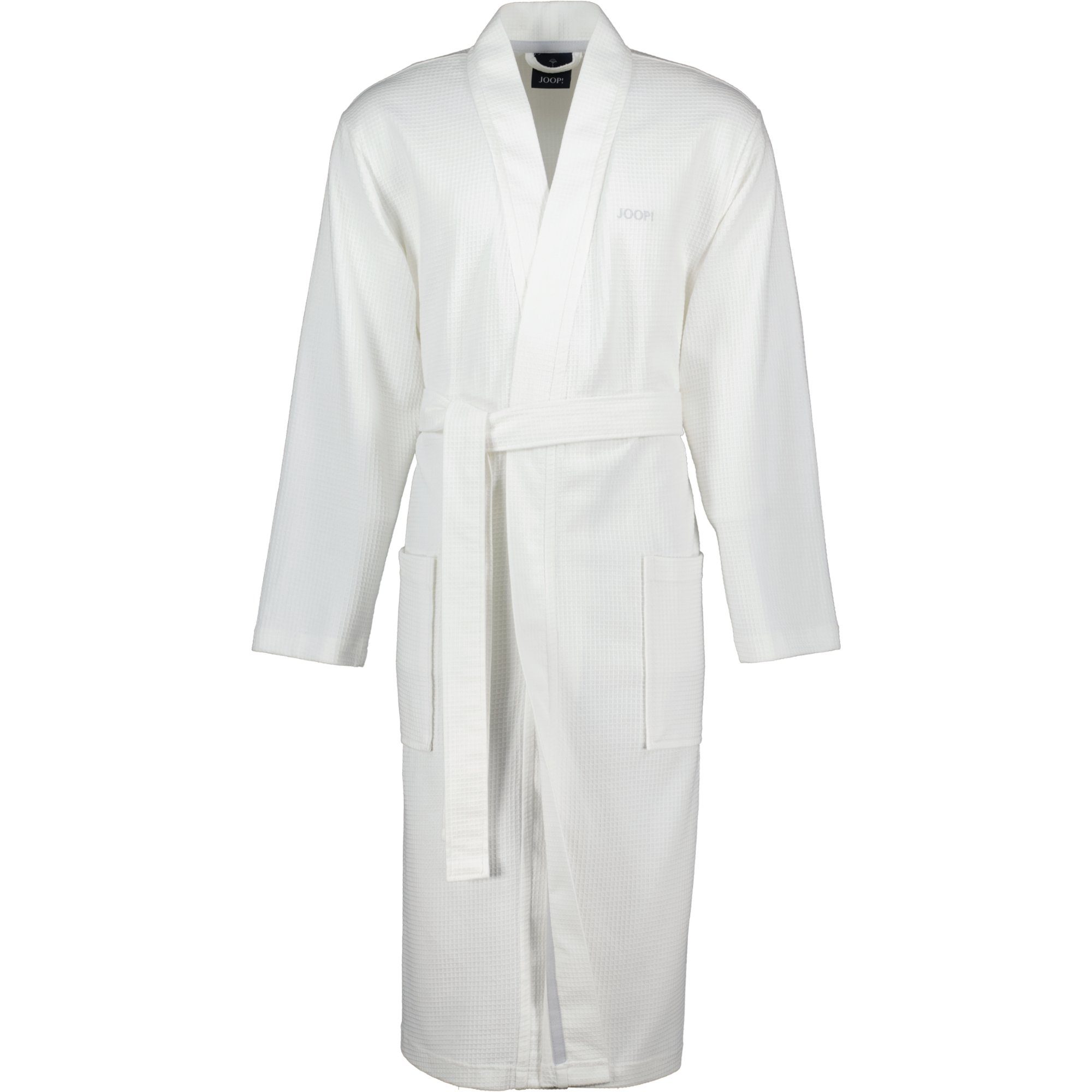 Joop! Herrenbademantel Pique 1656 Kimono Kimono, Weiß (600) 100% Baumwolle Pique