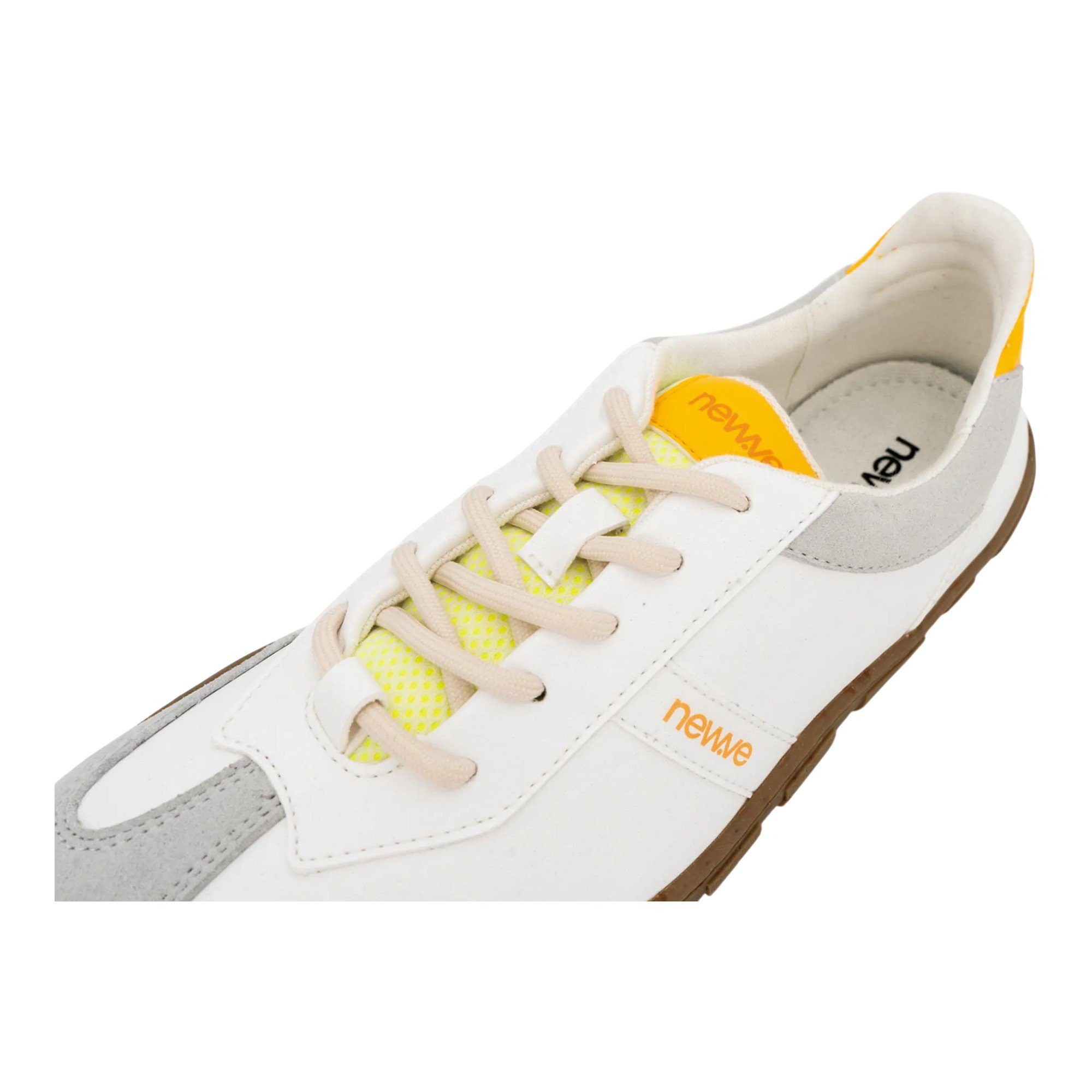 New.Ve Sneaker Breeze weiss/gelb Barfußschuh
