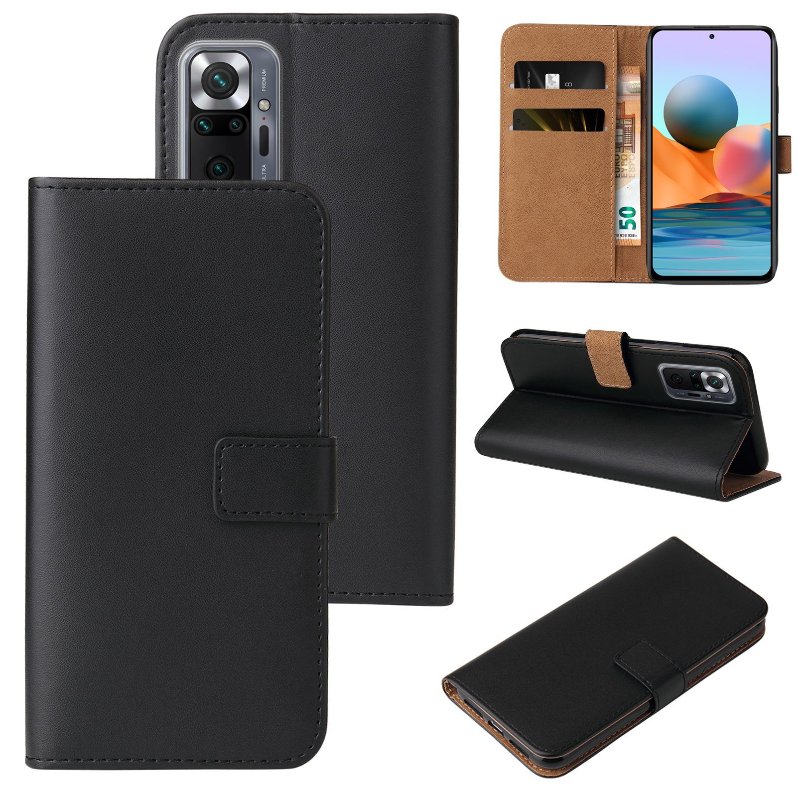 Tec-Expert Handyhülle Klapp Hülle für Xiaomi Redmi Note 10 Pro 6.67 Zoll, 6.67, Flip Case für Xiaomi Redmi Note 10 Pro