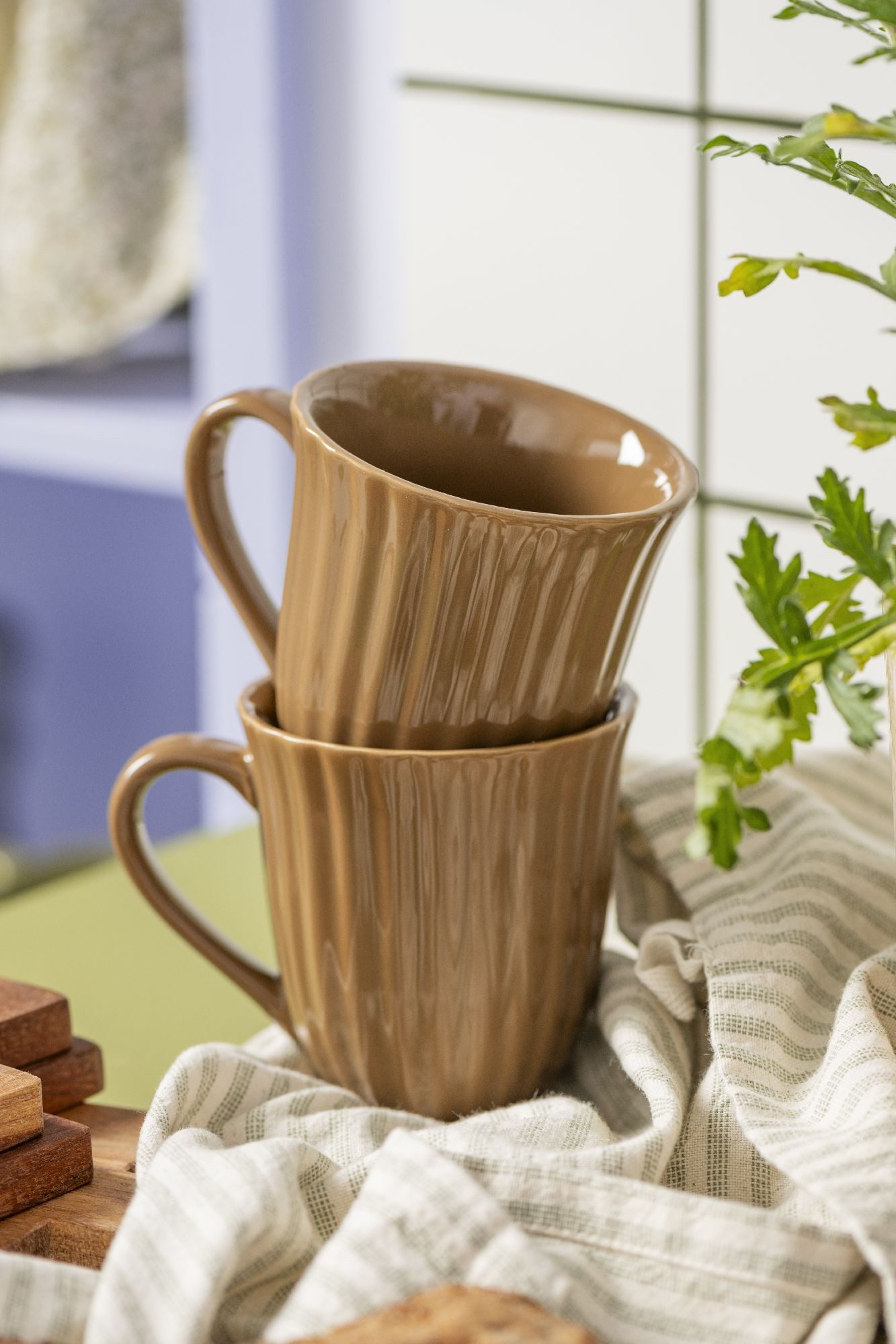Ib Laursen Tasse Mynte, Steingut, Spülmaschinengeeignet