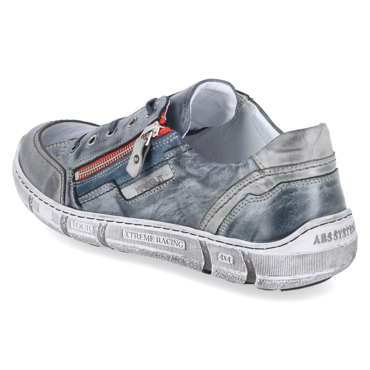 KRISBUT Krisbut 5362-19 Herren Glattleder grau-kombi Schnürschuh