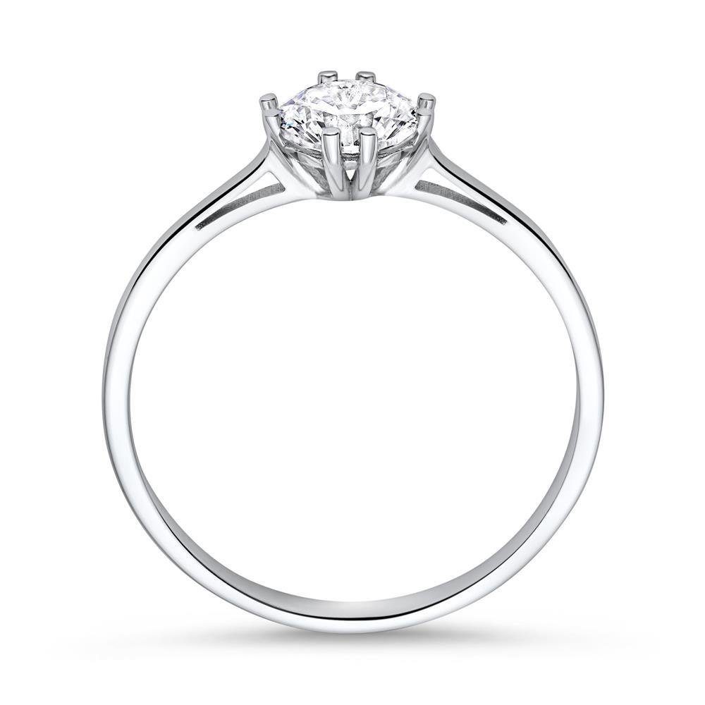 JEWLIX Goldring Verlobungsring von JEWLIX aus 375er Weißgold mit Zirkonia 9 günstig online kaufen