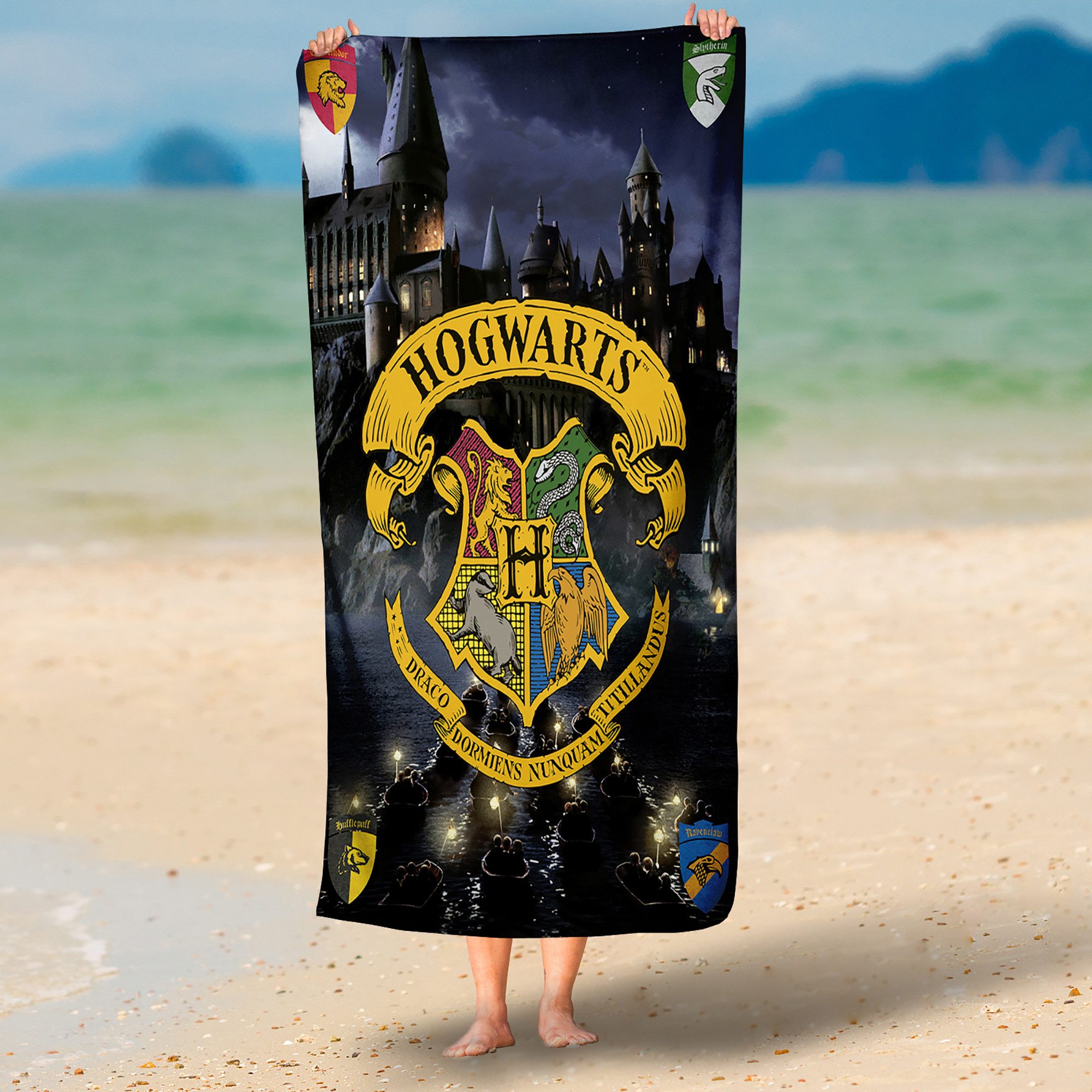 BERONAGE Strandtücher Harry Potter Hogwarts Badetuch 75x150, 100% Baumwolle günstig online kaufen