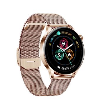 GARETT Smartwatch Garett Lady Elegance RT gold, steel Smartwatch