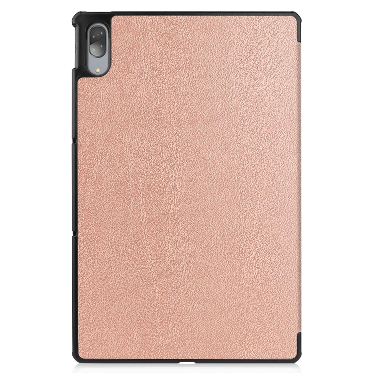 König Design Tablet-Hülle Lenovo Tab P11 Pro, Schutzhülle für Lenovo Tab P11 Pro Schutztasche Wallet Cover 360 Case Etuis Rose Gold