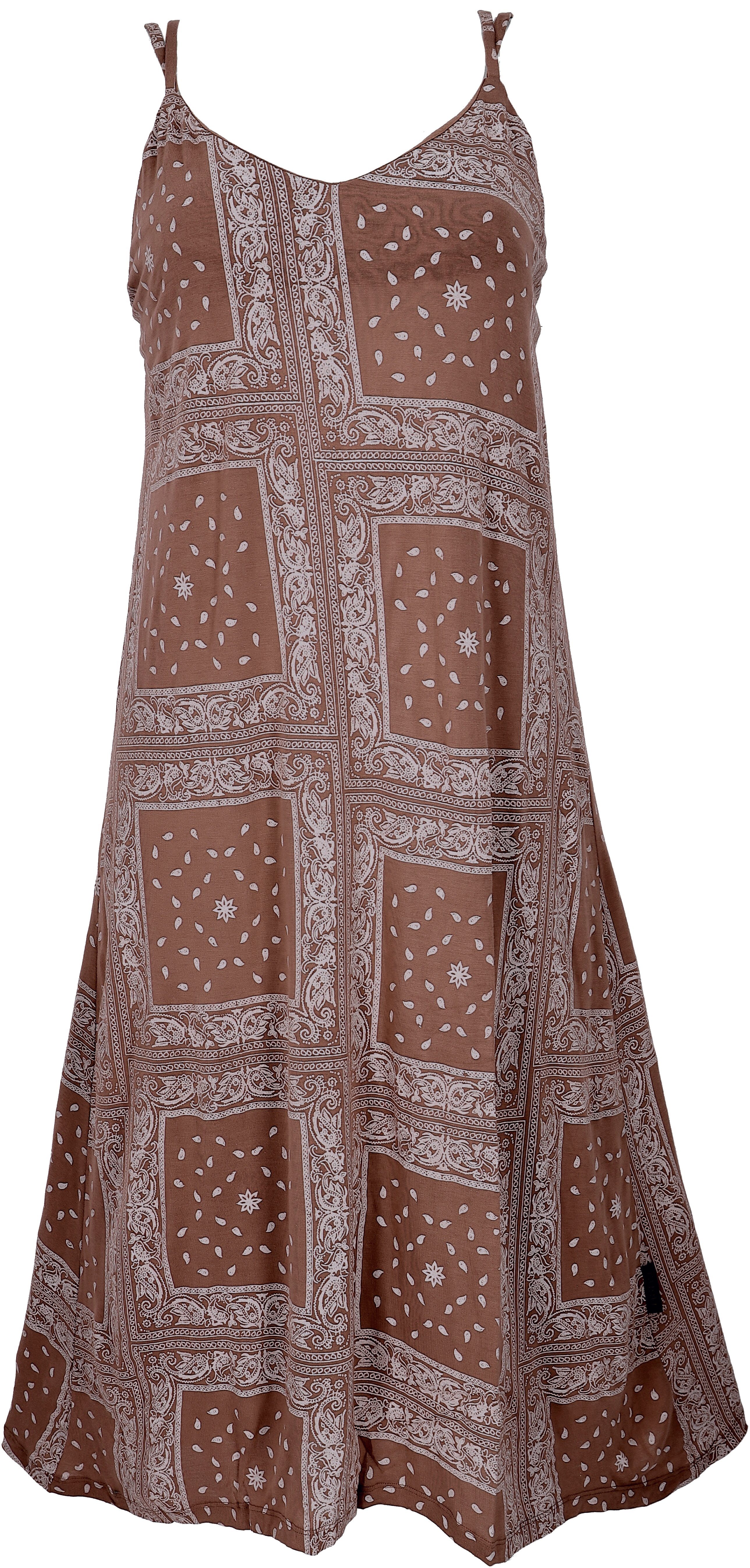 Guru-Shop Midikleid Midikleid mit Patchworkdruck, Sommerkleid,.. günstig online kaufen