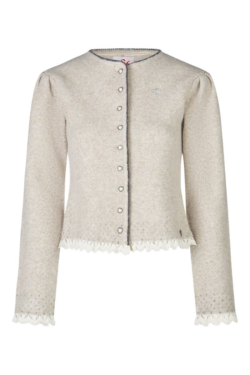 Spieth & Wensky Trachtenjacke Trachten Strickjacke - KARLINE - natur