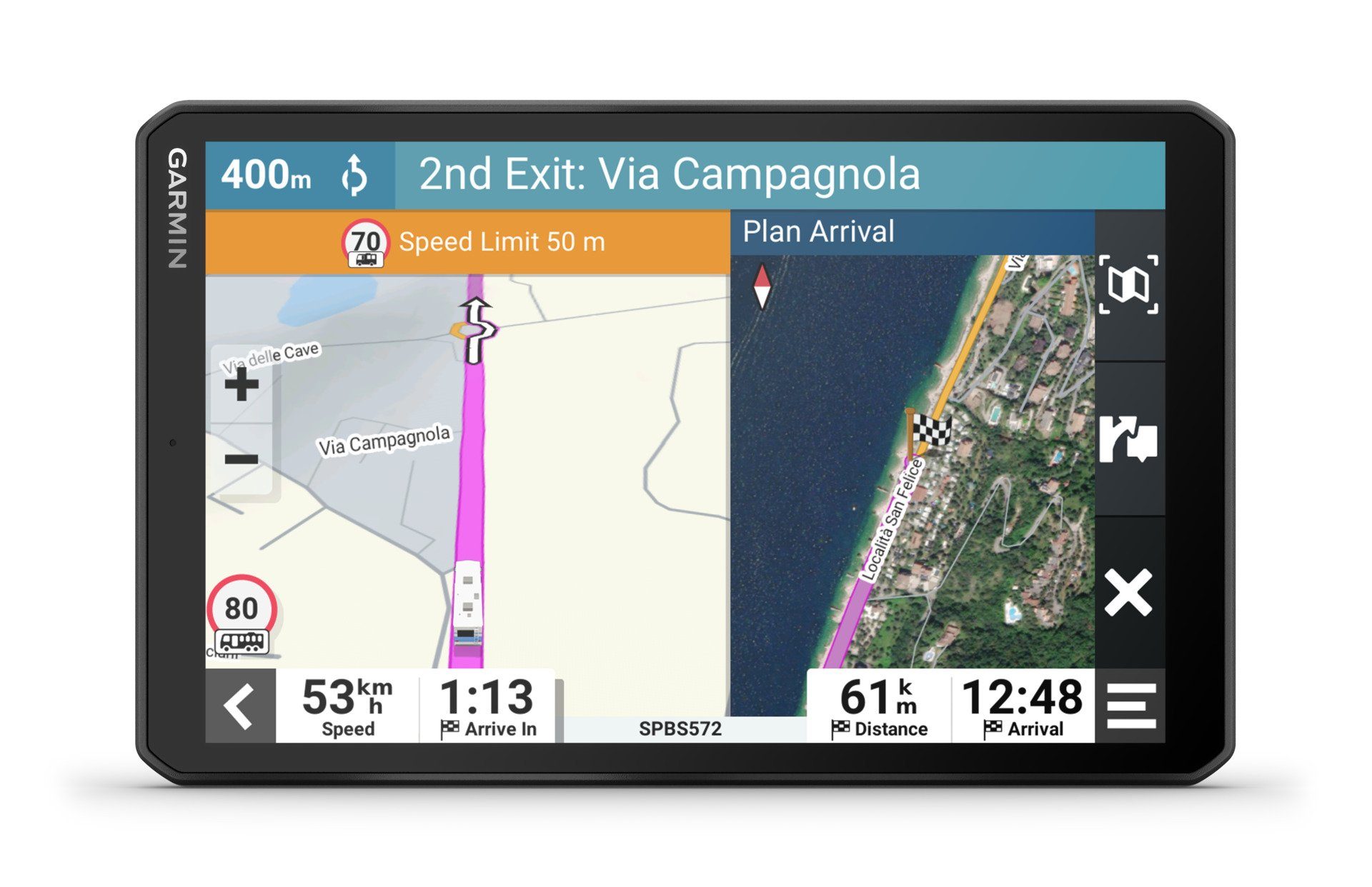 Garmin Camper (45 Karten-Updates, MT-D EU Länder), Navigationsgerät Bluetooth) 895 (Europa