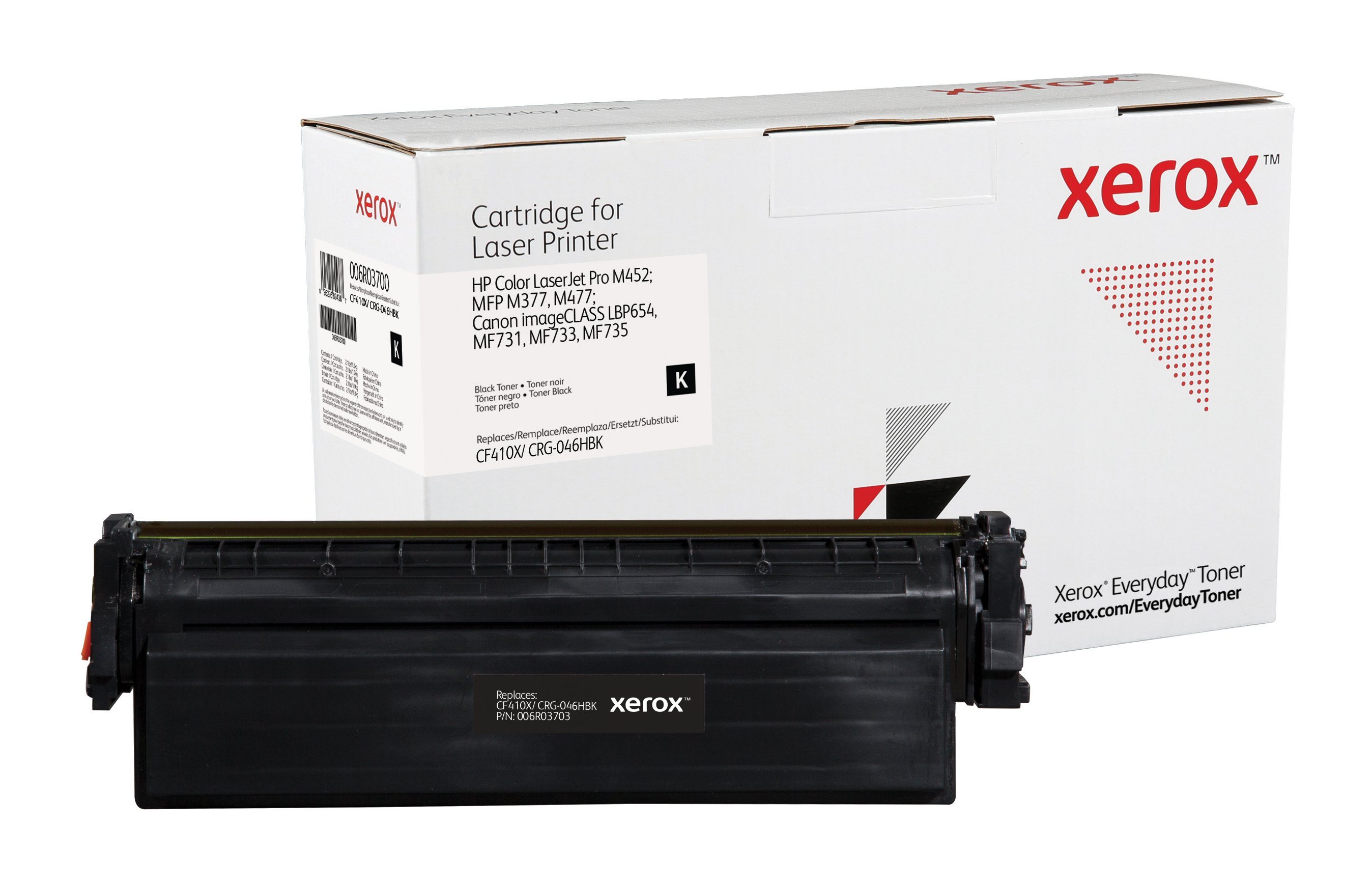 Xerox Tonerpatrone Everyday Schwarz Toner kompatibel mit HP 201X (CF410X/ CRG-046HBK)