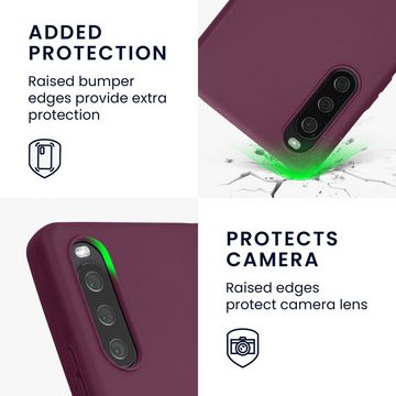 kwmobile Handyhülle Hülle für Sony Xperia 10 IV, Hülle Silikon - Soft Handyhülle - Handy Case Cover - Bordeaux Violett