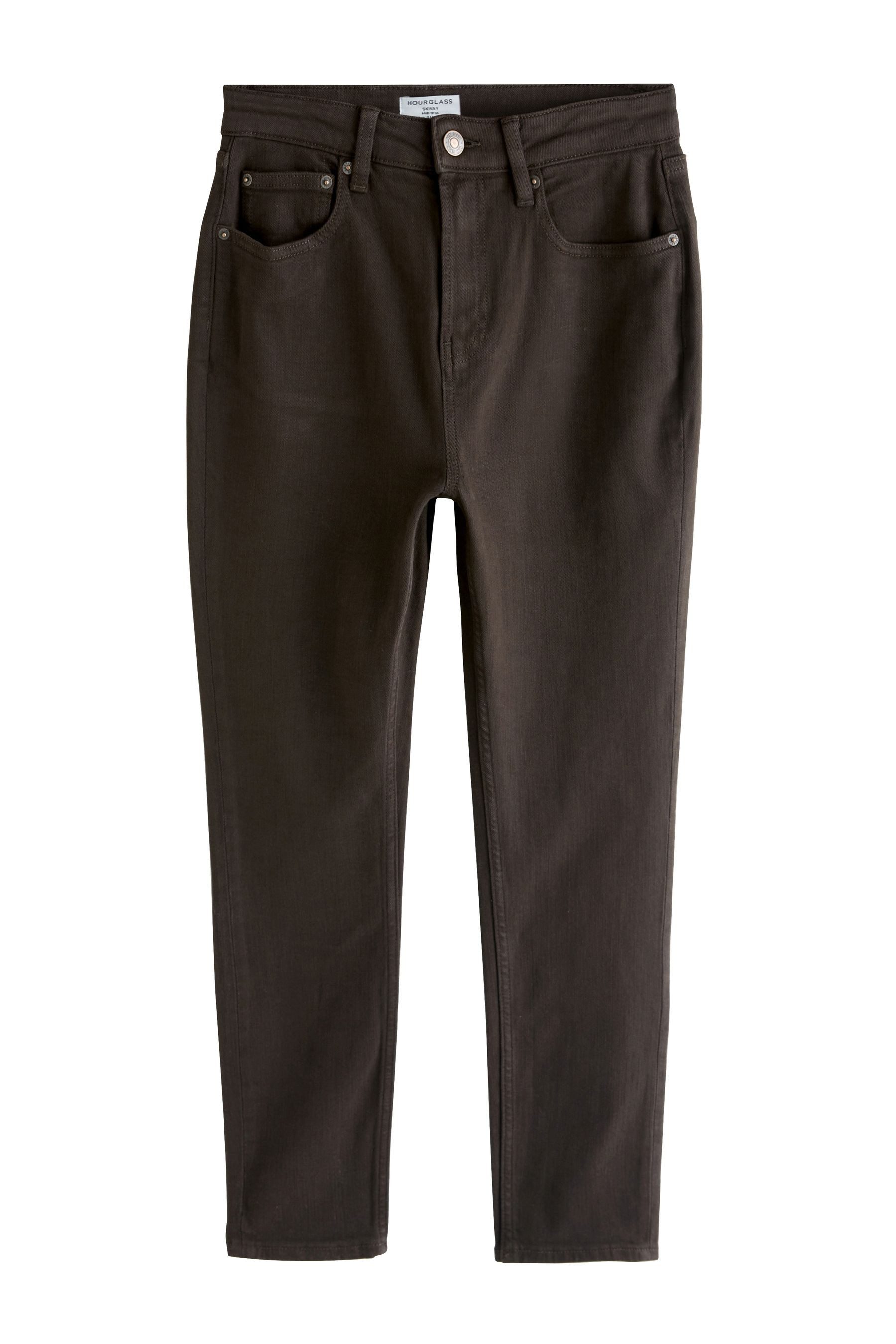 Skinny-fit-Jeans Skinny Fit Sanduhr-Jeans mit mittelhohem Bund