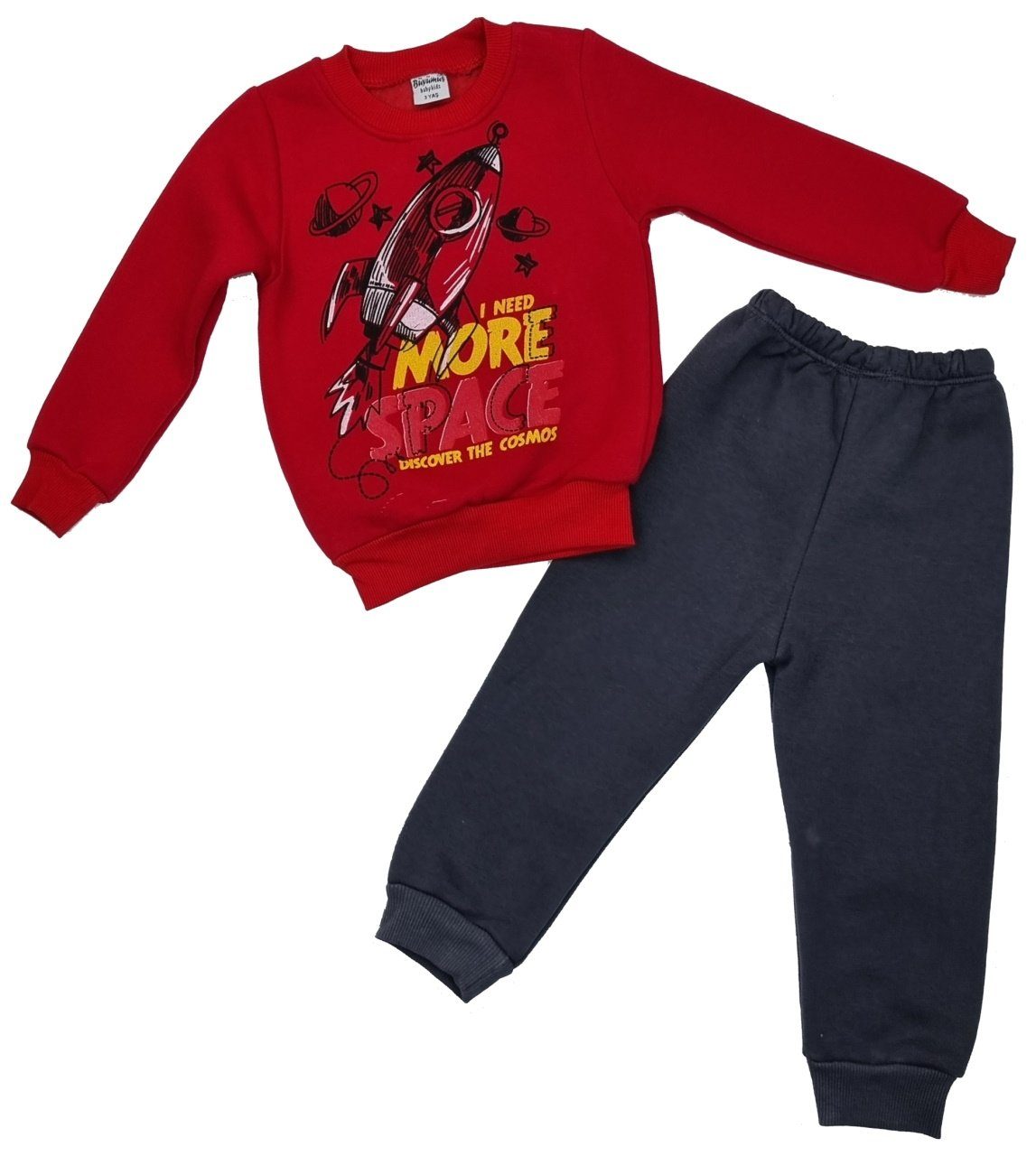 Fashion Boy Sweatanzug Sweatanzug Freizeitanzug Jogginganzug Jungen/Mädchen KS5045 Rot