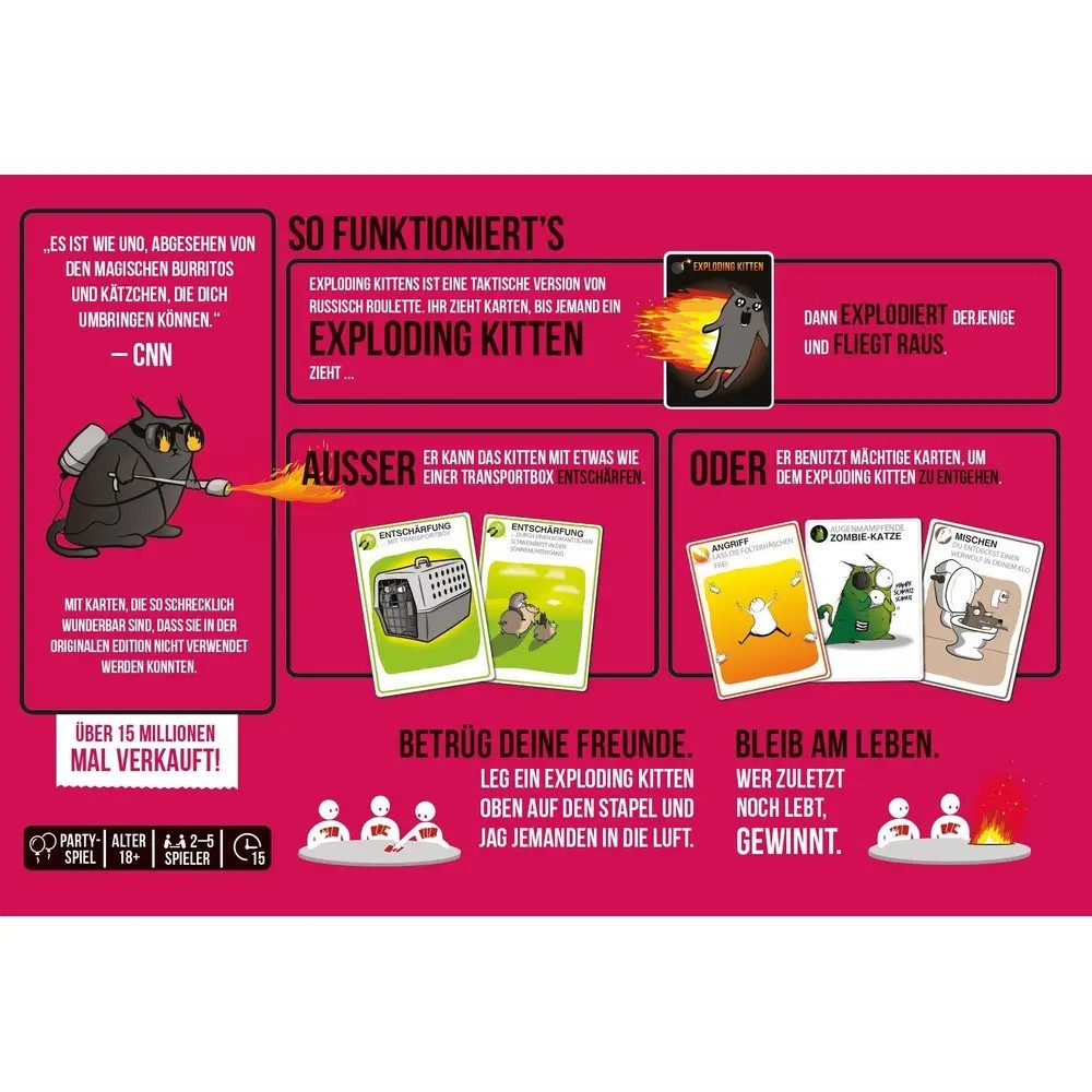 Asmodee Spielesammlung Exploding Kittens NSFW-Edition
