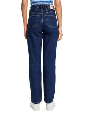 Esprit Bequeme Jeans Jeans mit gerader Passform und hohem Bund