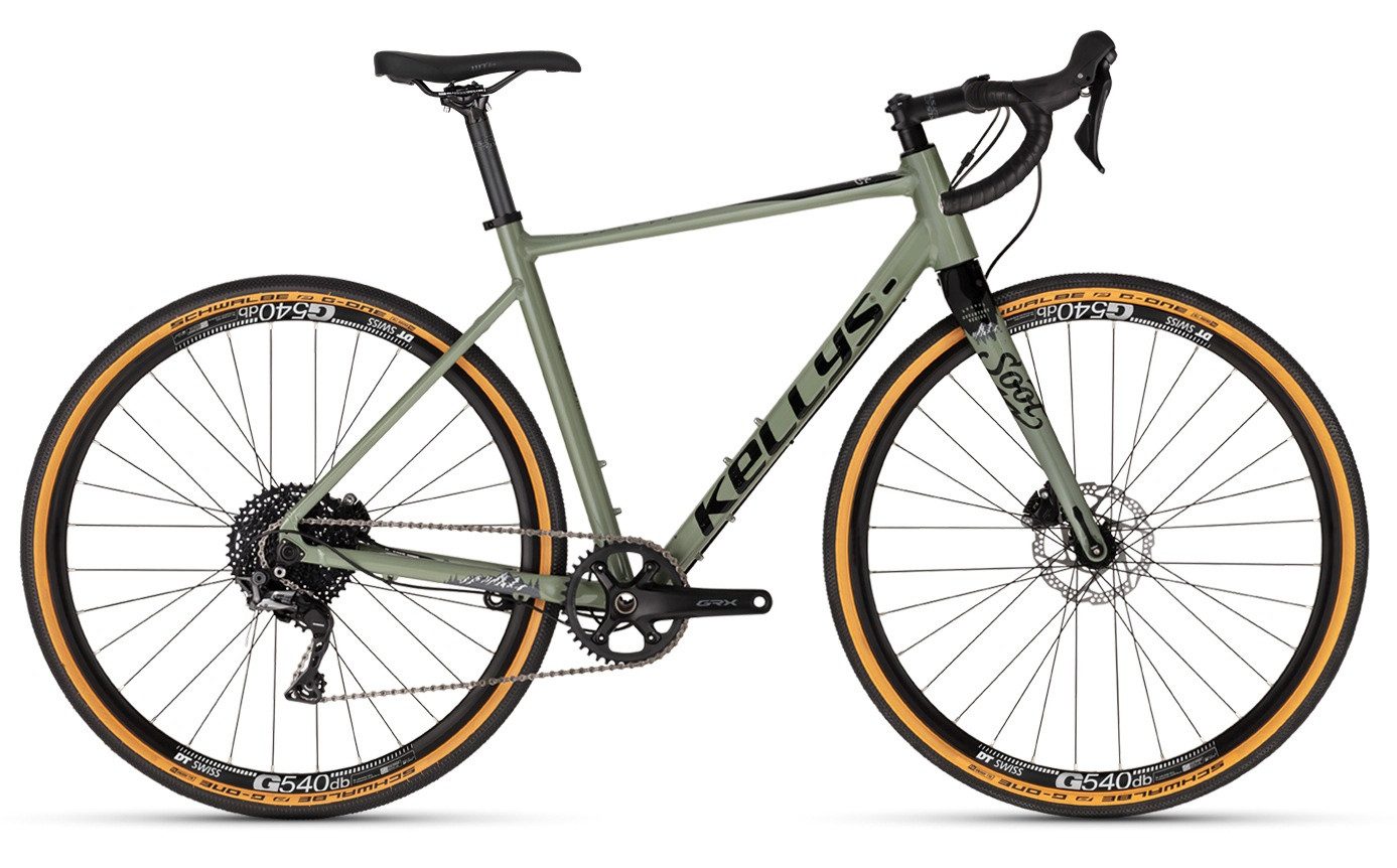 Kellys Gravelbike Gravelbike Soot 70 Green 28" Diamant, 11 Gang Shimano SHIMANO GRX RX812 (direct mount) Schaltwerk