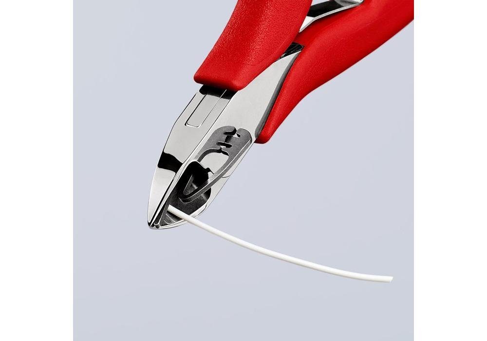 Form Kunststoffüberzug Elektronik-Seitenschneider Seitenschneider Länge spiegelpoliert ja 1 115 Knipex Facette mm
