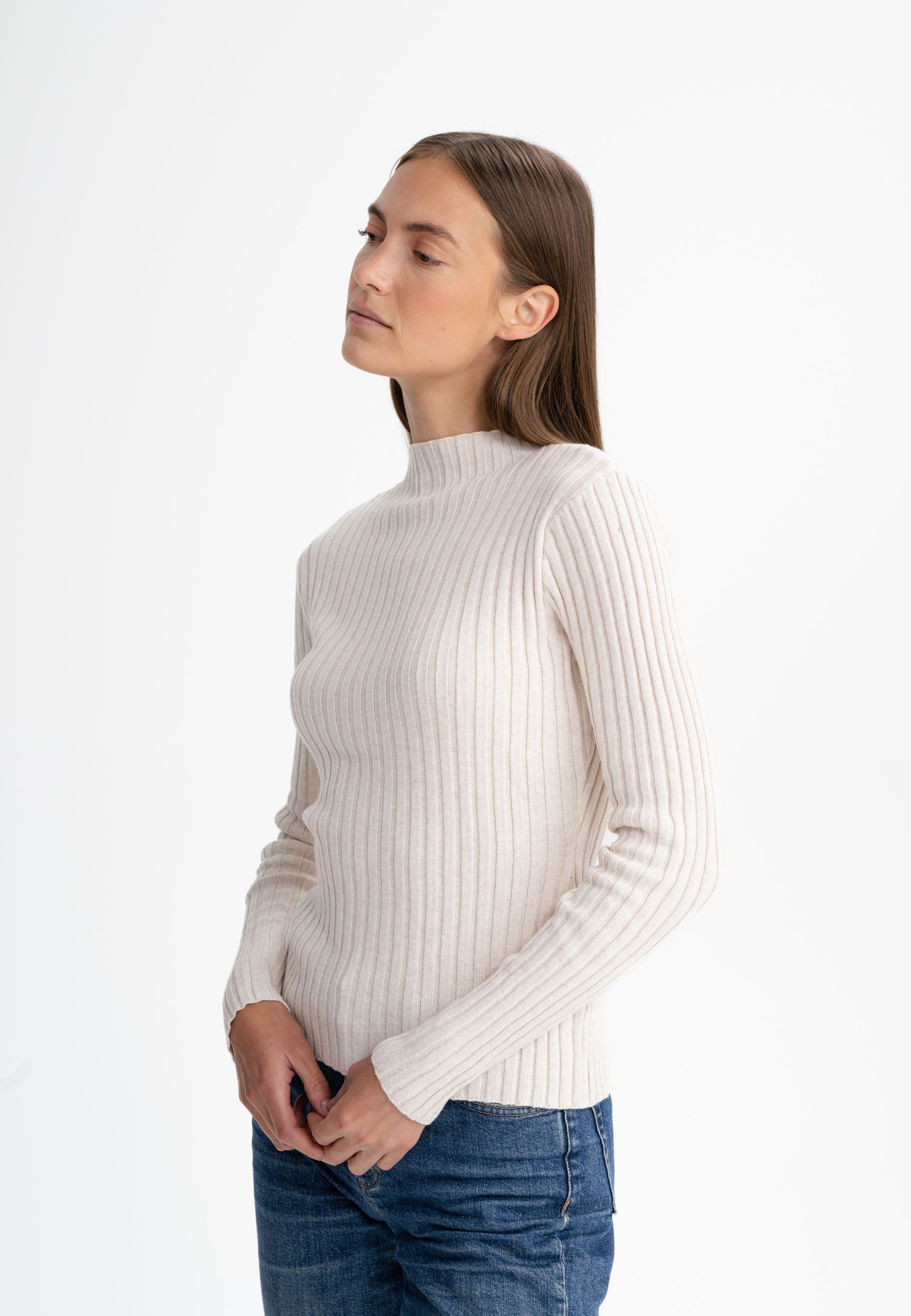 MELA Strickpullover Strickpullover Style NAMARI Gerippte Struktur günstig online kaufen