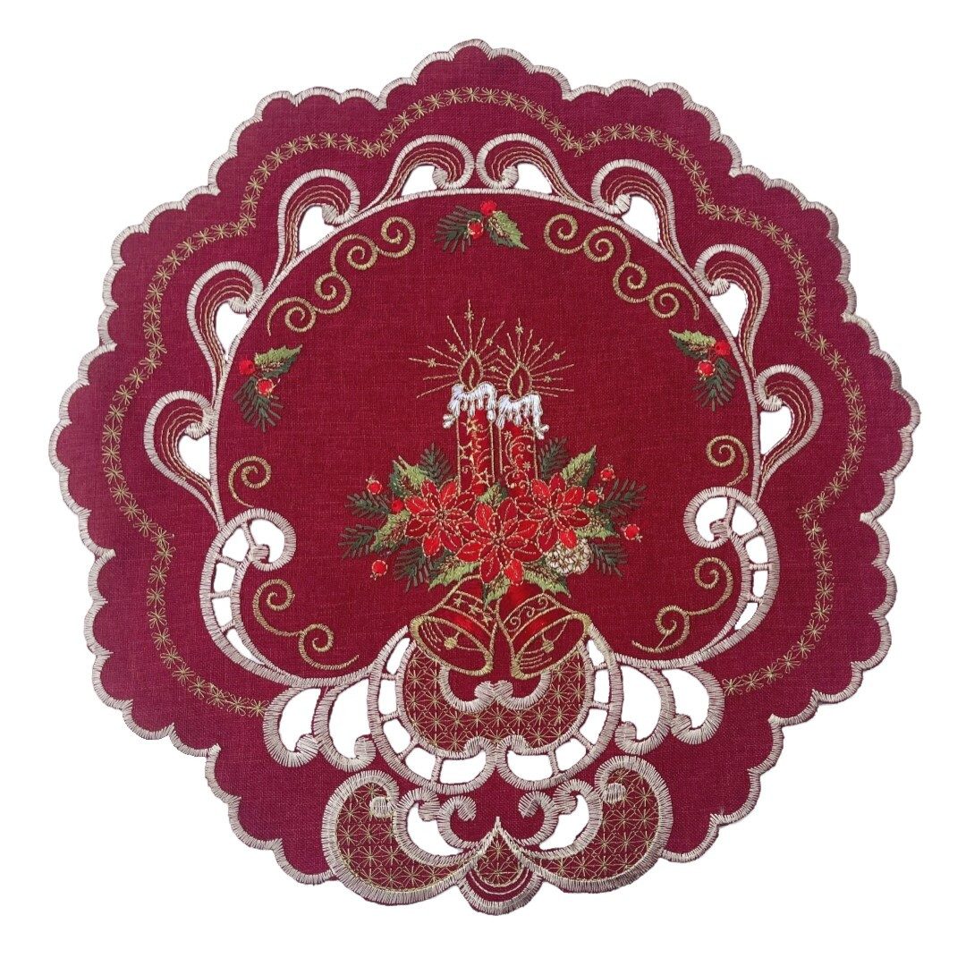 Westernlifestyle Tischdecke Rot- Goldener Traum Weihnachtsdecke Tischläufer günstig online kaufen