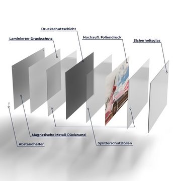 DEQORI Magnettafel 'Der 59er Cadillac', Whiteboard Pinnwand beschreibbar