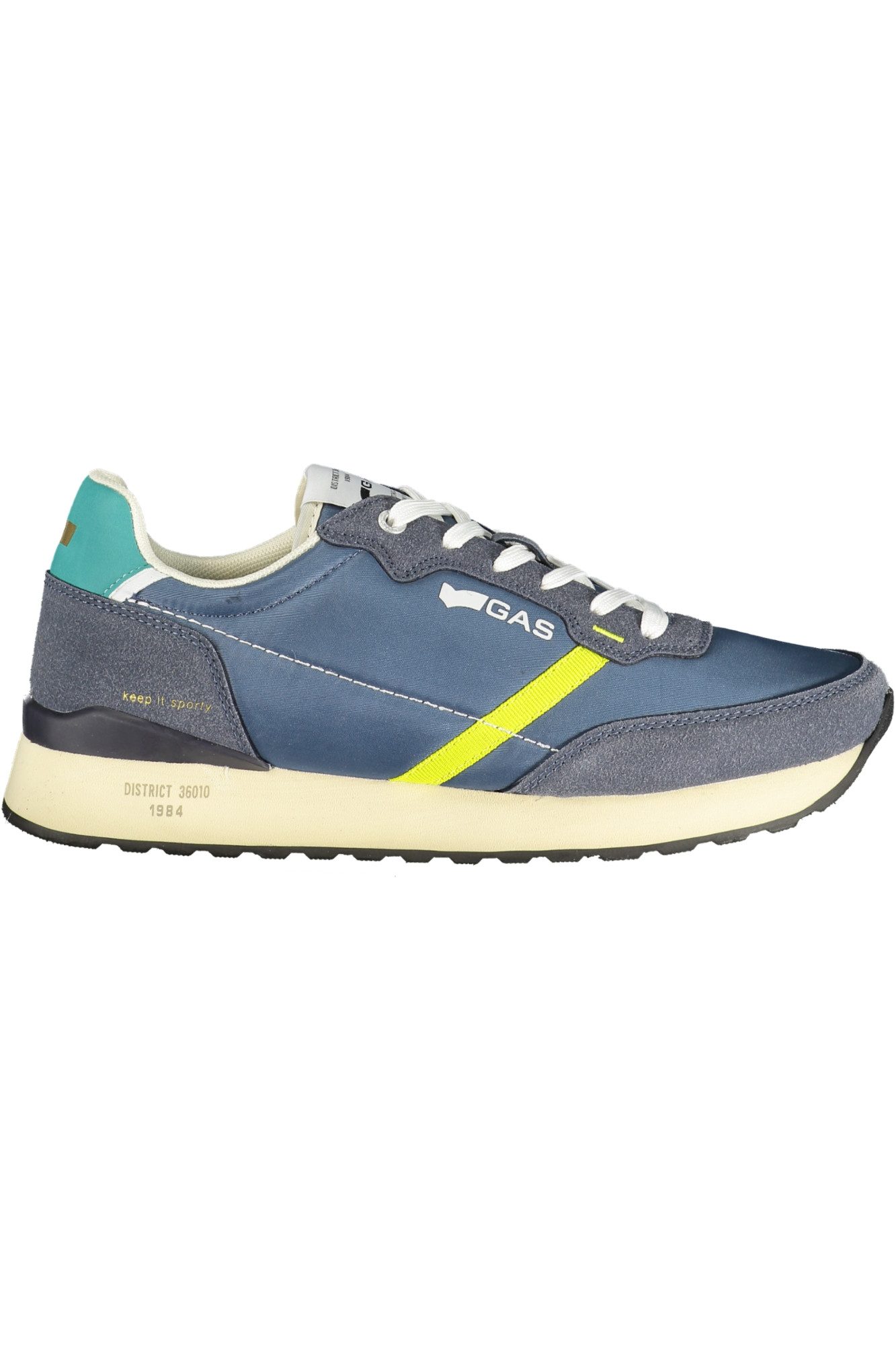 GAS Sneaker Moderner Herrensneaker in Blau mit Kontrastdetails