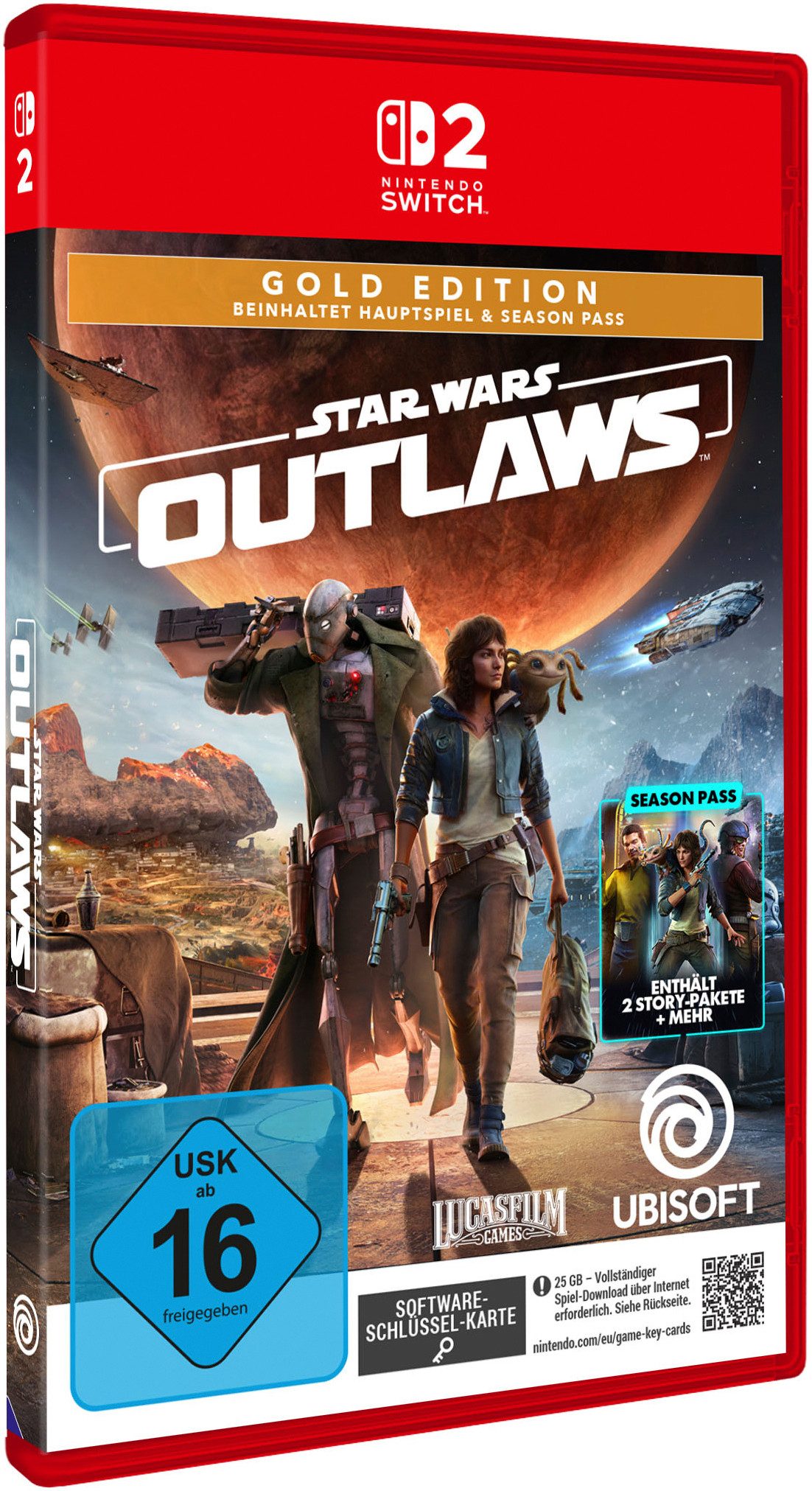 Star Wars Outlaws Gold Edition (inkl. Season Pass) - [NSW 2 - KeyCard] Nintendo Switch 2