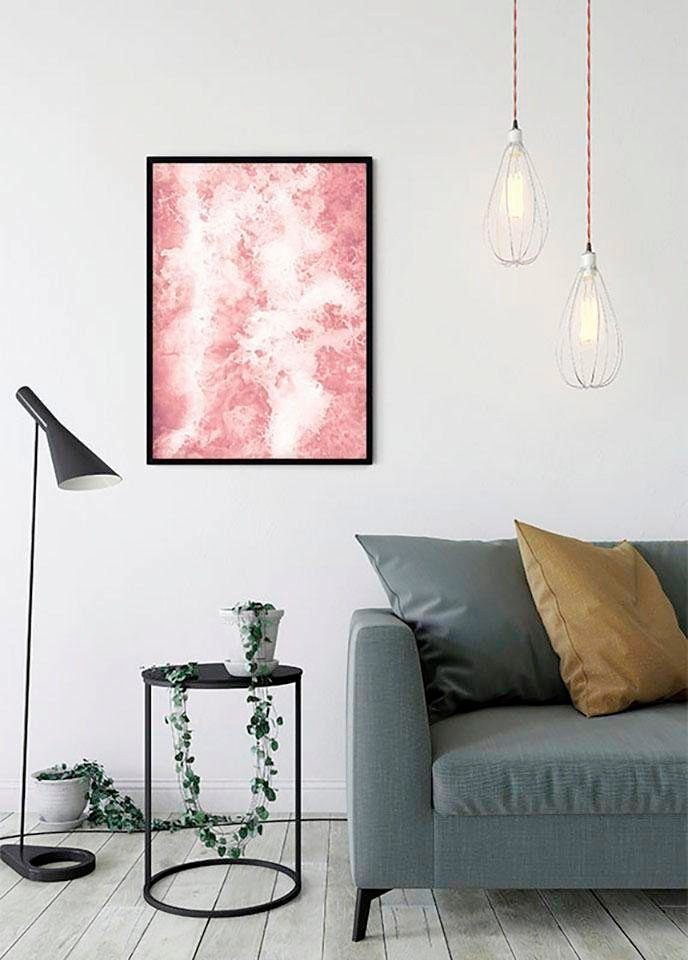 Pink Komar Schlafzimmer, Bubbles, Kinderzimmer, Wohnzimmer Abstrakt Poster (1 St),