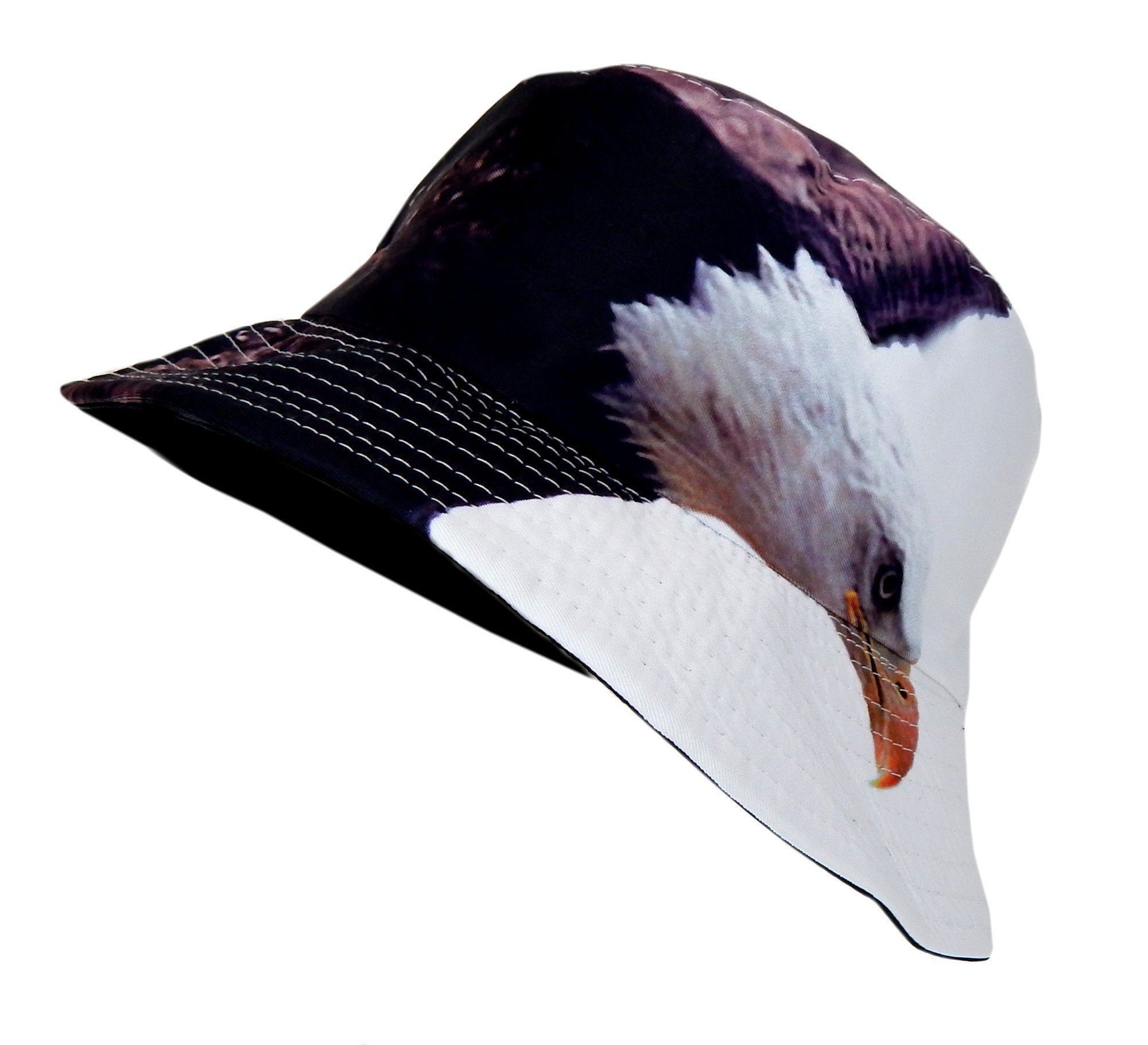 Ella Jonte Sonnenhut Bucket Hat Adler Fischerhut Wendehut für Damen & Herren