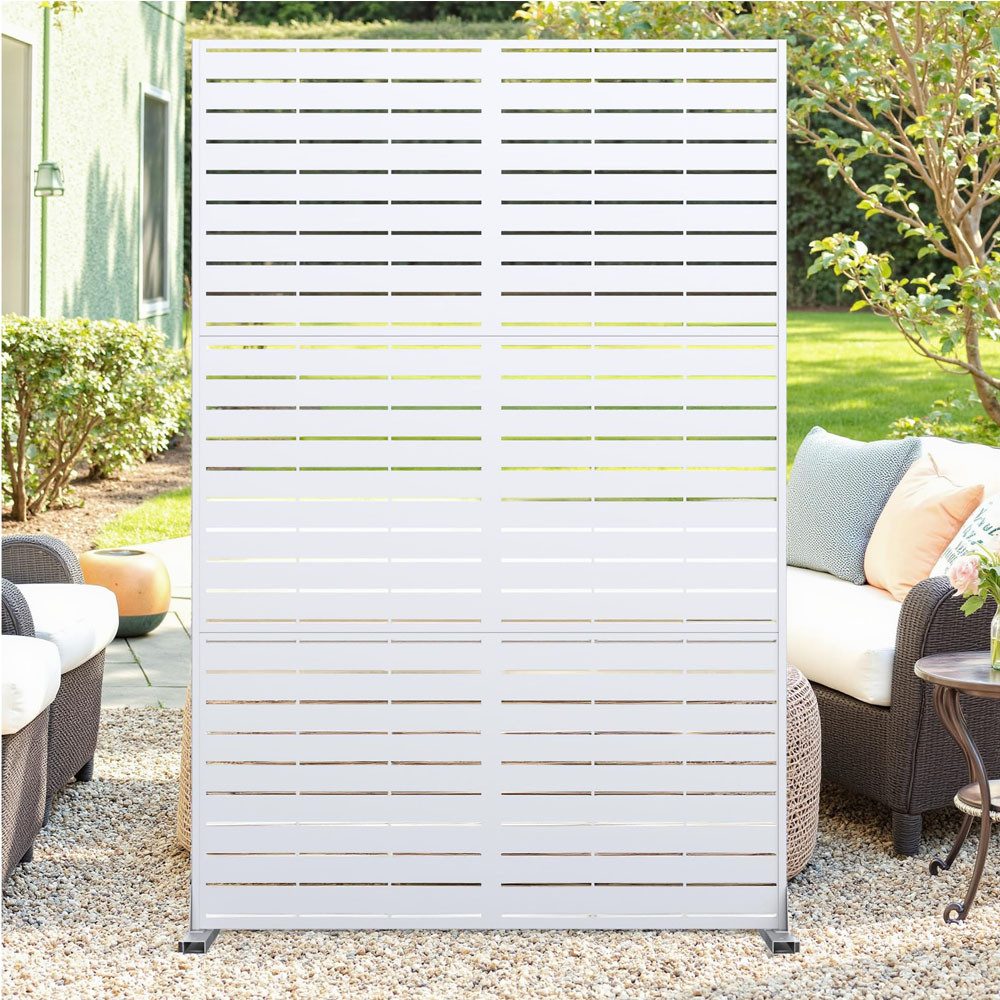 GarveeMore Paravent Metall Privatsphäre Bildschirm im Freien für Garten, De günstig online kaufen