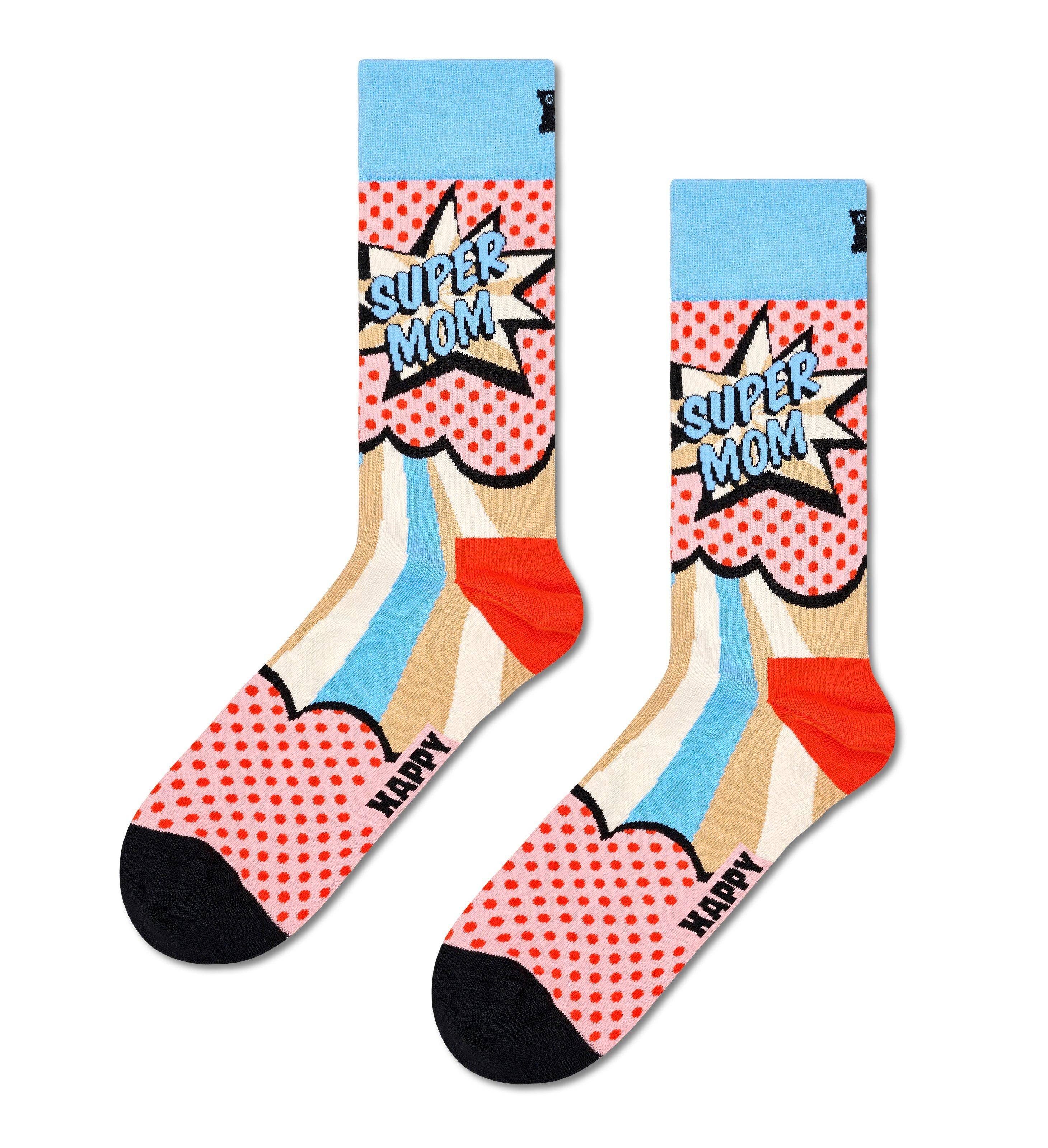 Happy Socks Freizeitsocken Super Mom Socken