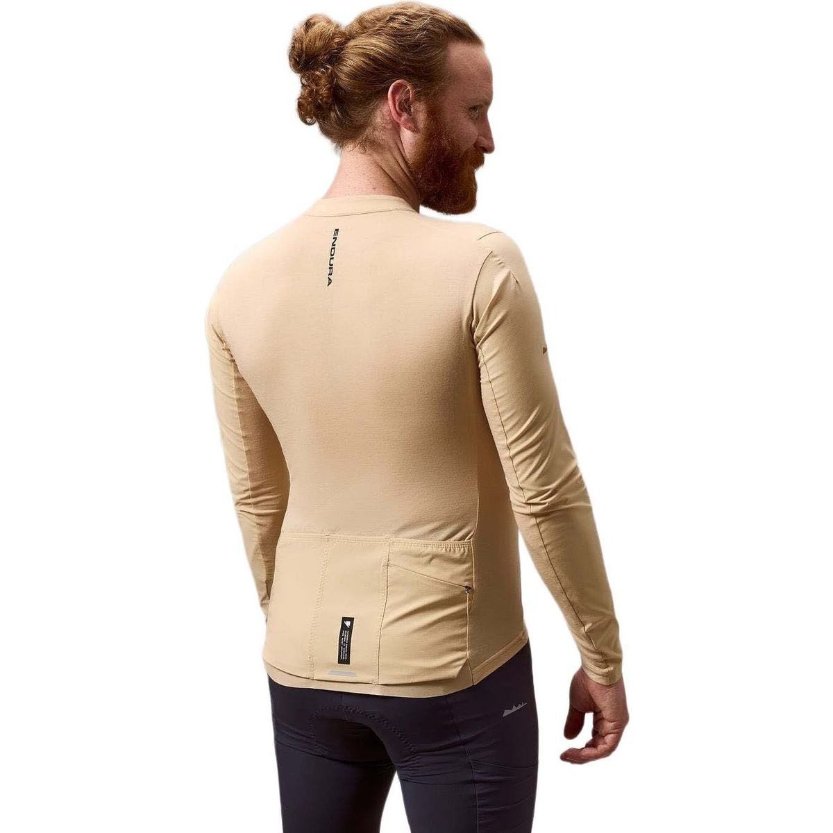 Endura Radtrikot Alltrack Ride Long Sleeve Jersey Leichtes, strapazierfähiges Langarmtrikot aus Merinowolle, ideal für
