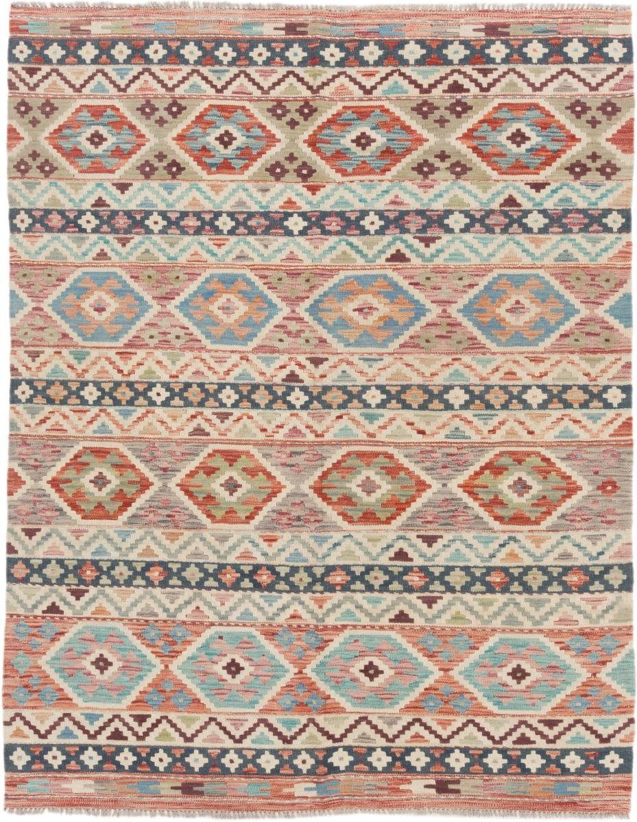 Orientteppich Kelim Afghan 152x196 Handgewebter Orientteppich, Nain Trading, rechteckig, Höhe: 3 mm