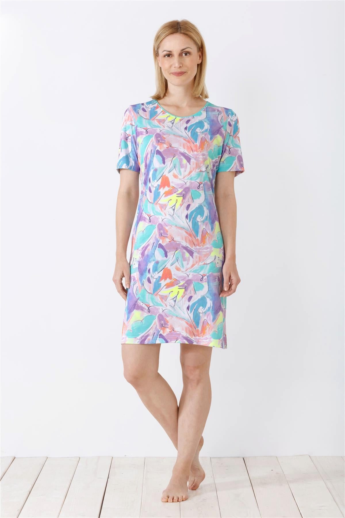Bermudas Damen Sleepshirt, Klima-Soft