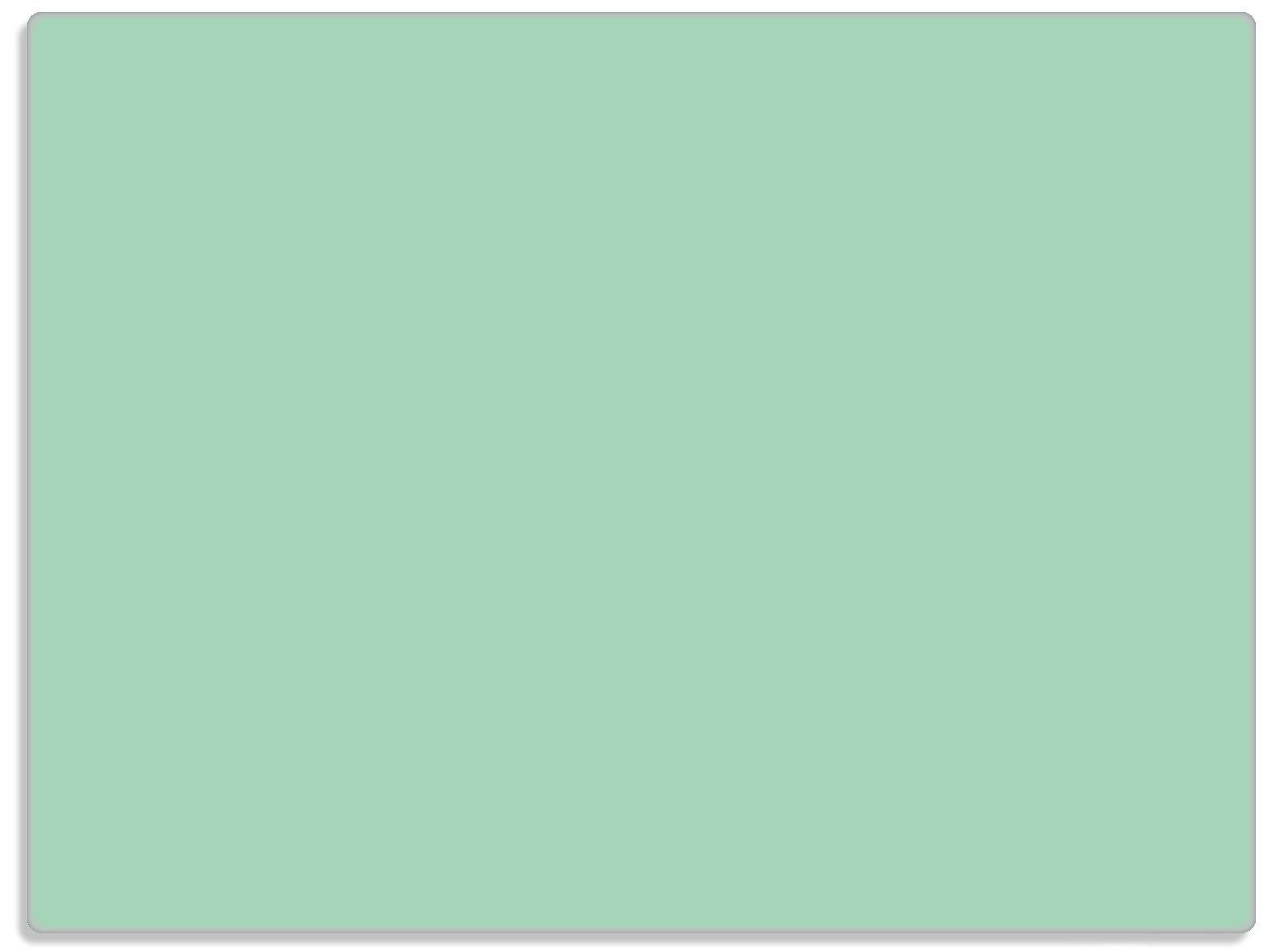 Wallario Schneidebrett ESG-Sicherheitsglas, 30x40cm rutschfester 1-St), 4mm, (inkl. Pastellgrün, Gummifüße