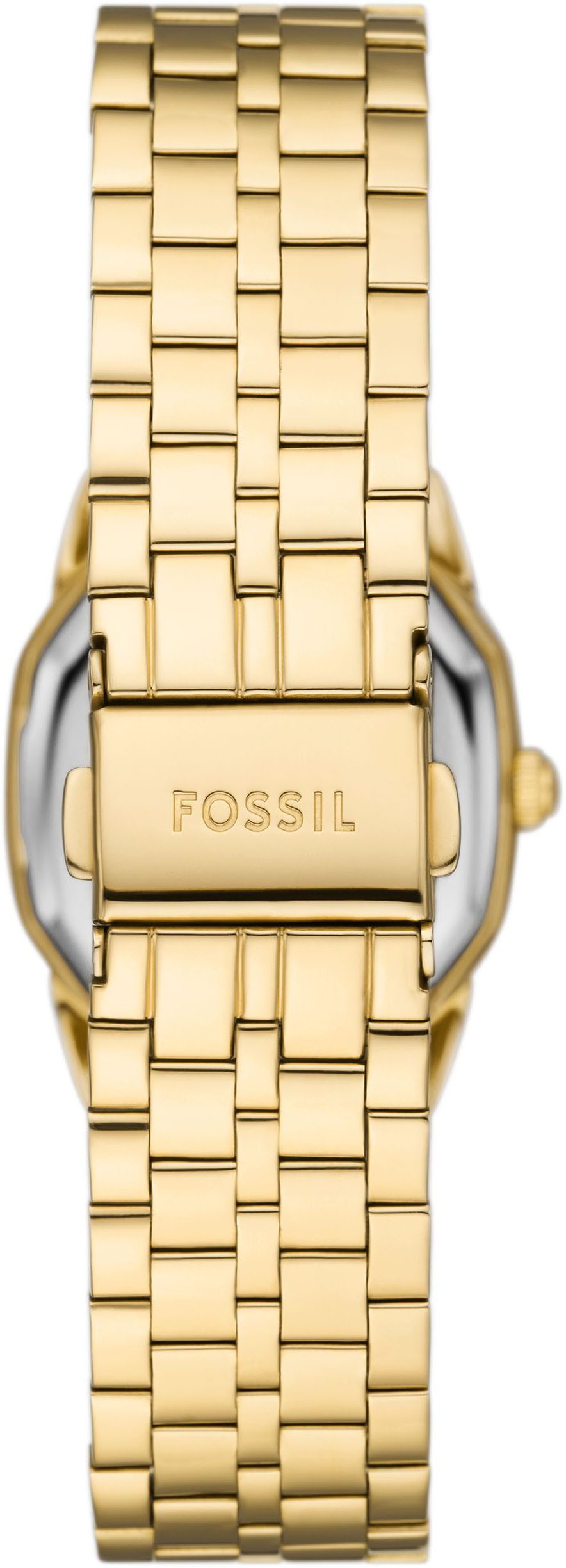 Fossil Quarzuhr Harlow ES5361, Armbanduhr, Damenuhr, Edelstahlarmband, analog