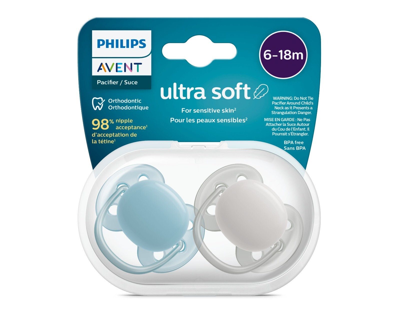 Schnuller ultra soft Beruhigungssauger 6-18 Monate