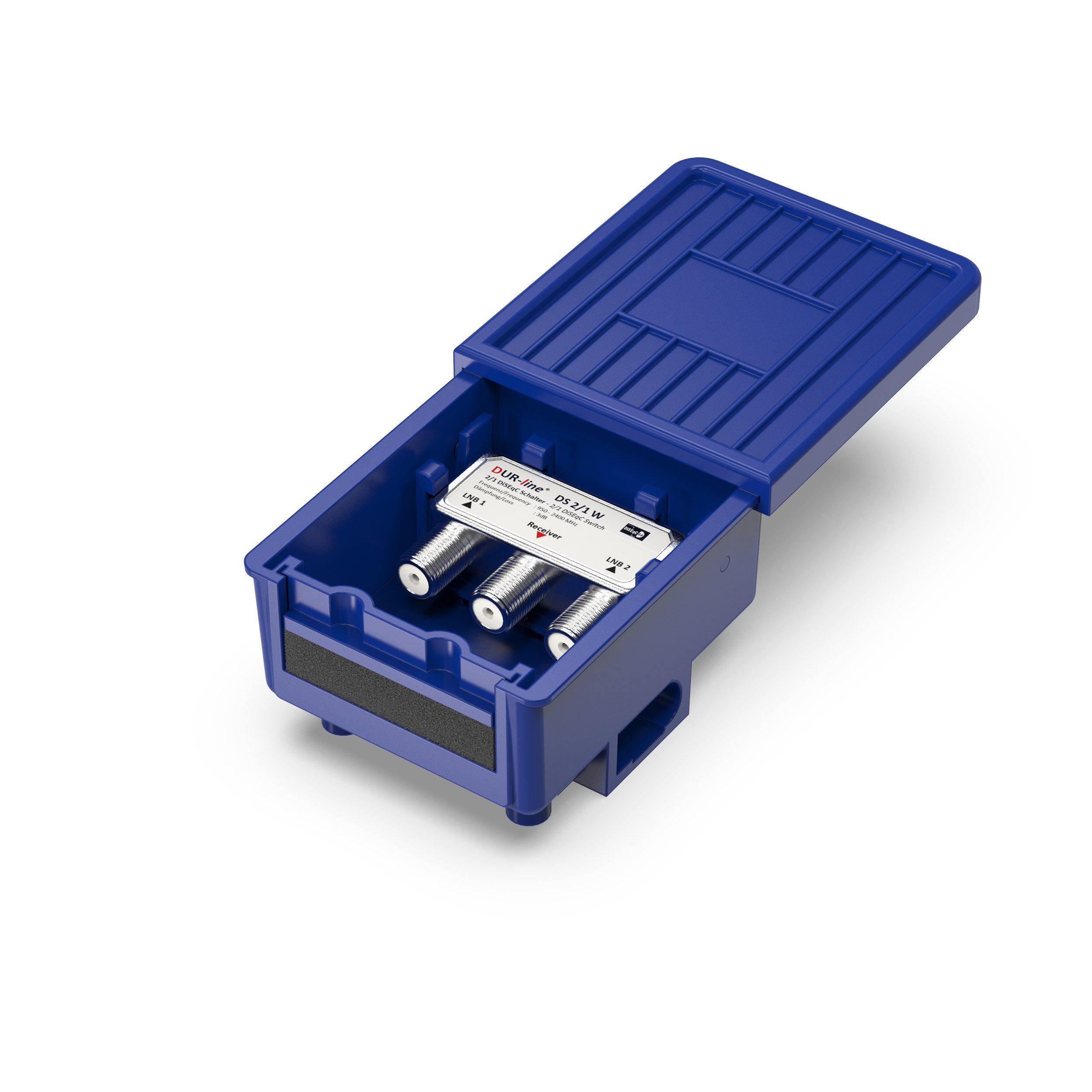 DUR-line SAT-Multischalter DUR-line DS 2-1 W - DiSEqC-Schalter