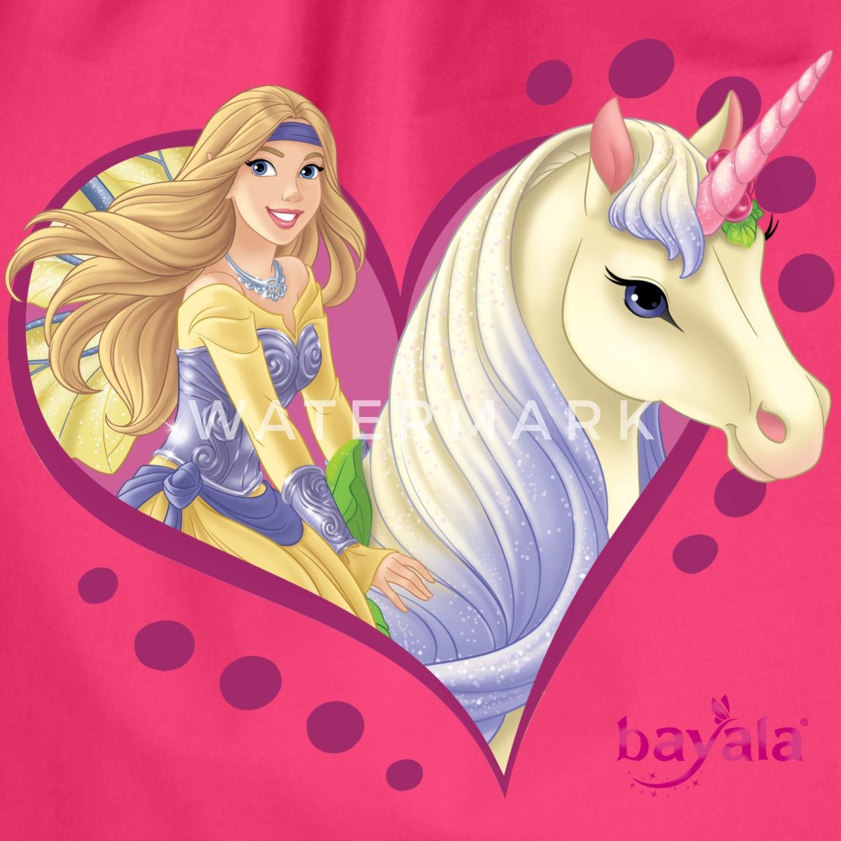 Spreadshirt Turnbeutel Schleich Bayala Elfe Sera mit Blüten-Einhorn Turnbeutel (1-tlg)