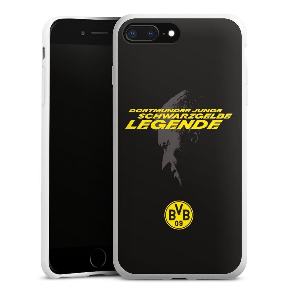 DeinDesign Handyhülle Marco Reus Borussia Dortmund BVB Danke Marco Schwarzgelbe Legende, Apple iPhone 8 Plus Silikon Hülle Bumper Case Handy Schutzhülle